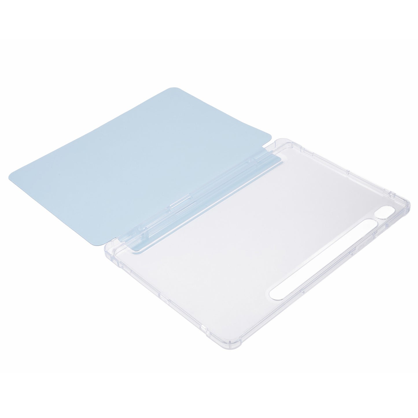 For Samsung Galaxy Tab S9 PU+Acrylic+TPU Case Origami Tri-fold Stand Tablet Cover Auto Wake / Sleep Shockproof Case
