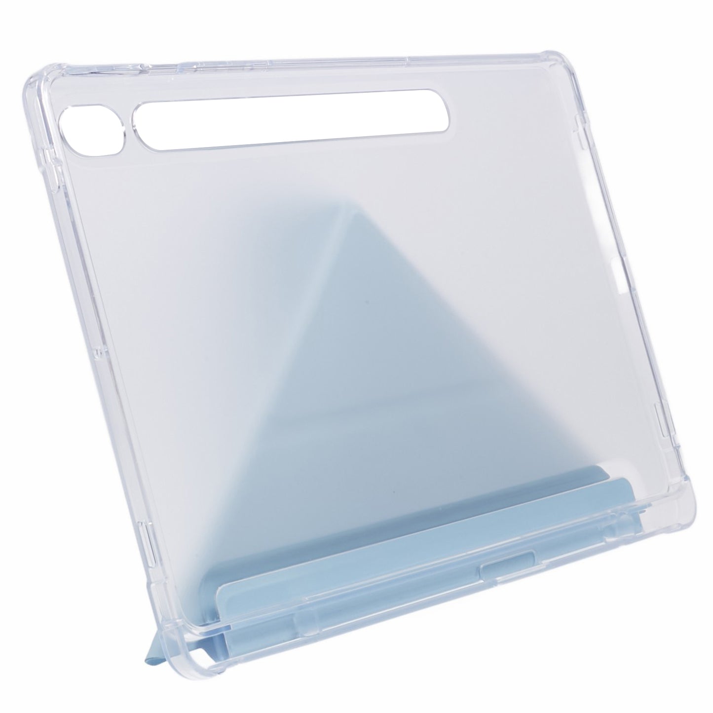 For Samsung Galaxy Tab S9 PU+Acrylic+TPU Case Origami Tri-fold Stand Tablet Cover Auto Wake / Sleep Shockproof Case