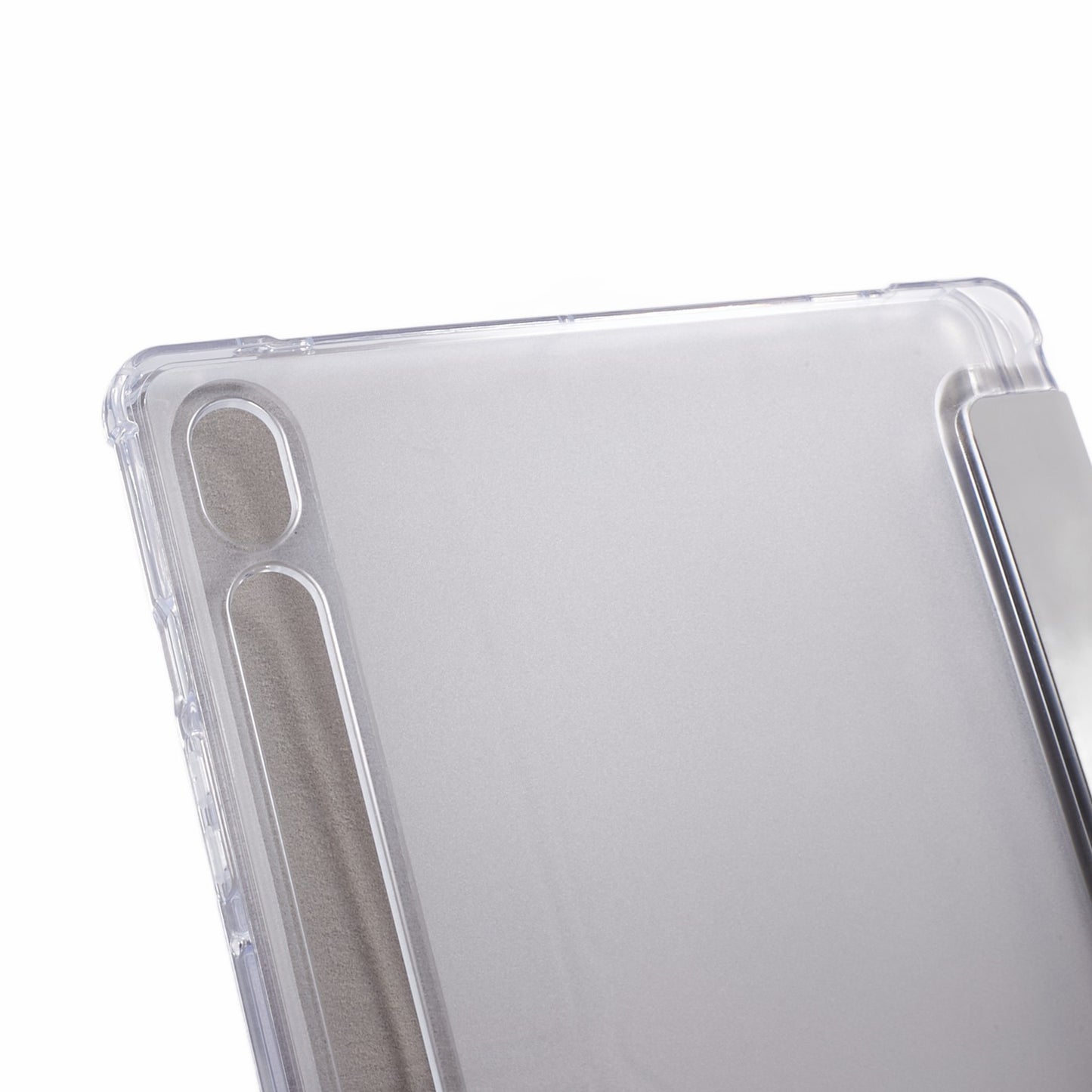 For Samsung Galaxy Tab S9 PU+Acrylic+TPU Case Origami Tri-fold Stand Tablet Cover Auto Wake / Sleep Shockproof Case