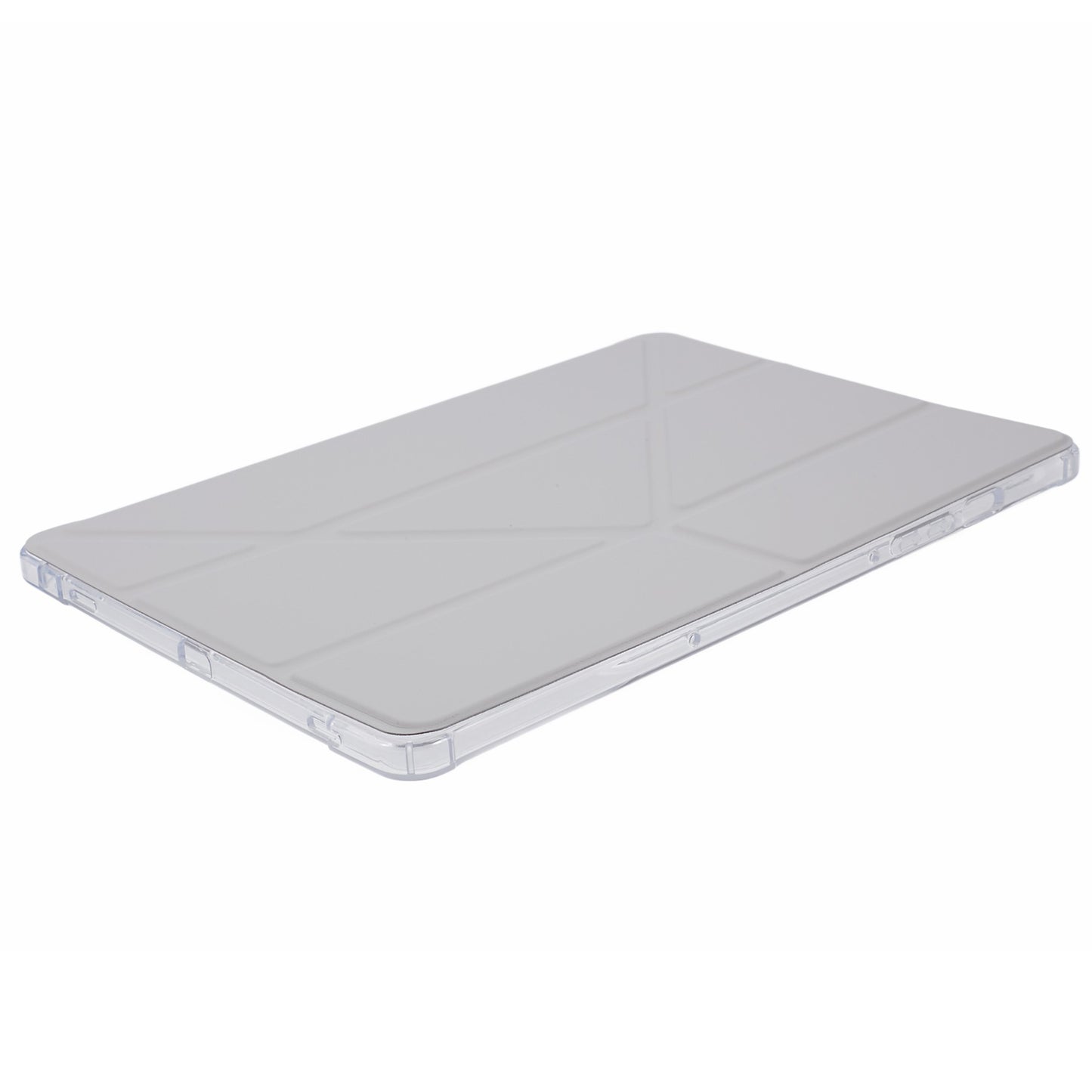 For Samsung Galaxy Tab S9 PU+Acrylic+TPU Case Origami Tri-fold Stand Tablet Cover Auto Wake / Sleep Shockproof Case