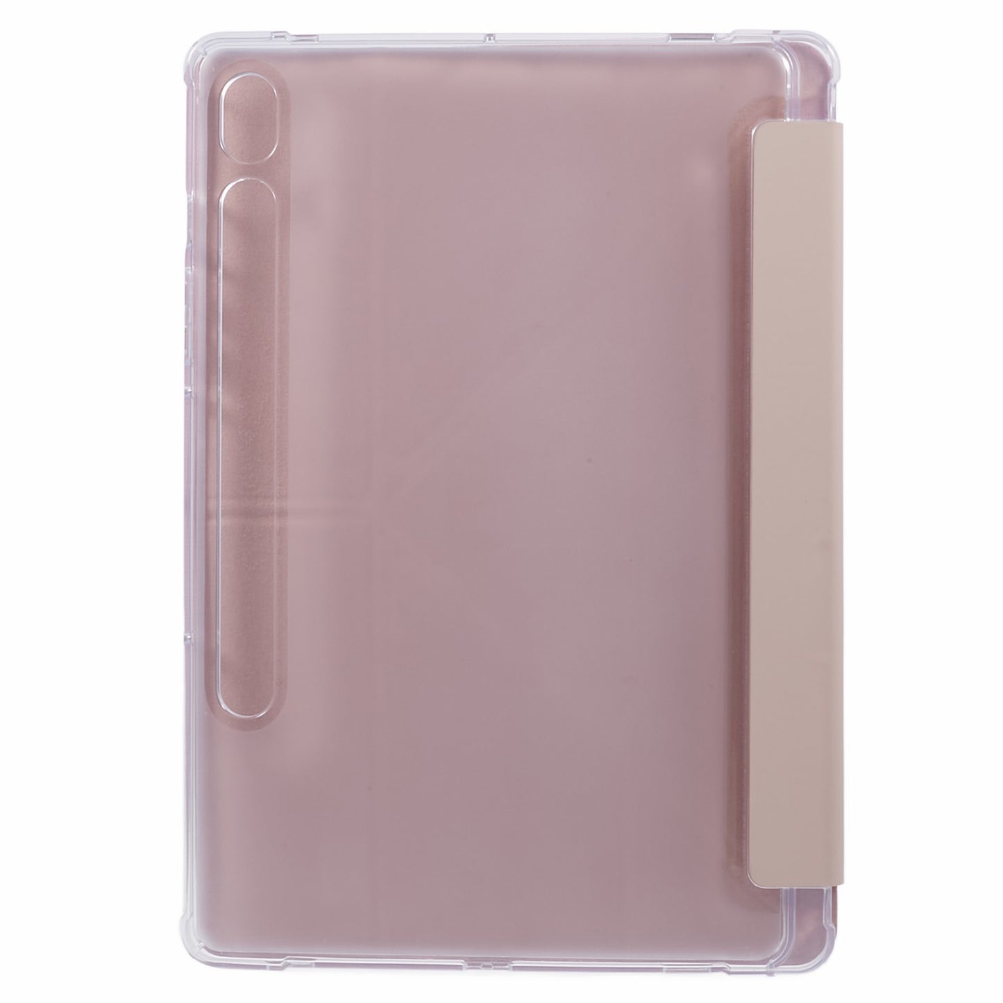 For Samsung Galaxy Tab S9 PU+Acrylic+TPU Case Origami Tri-fold Stand Tablet Cover Auto Wake / Sleep Shockproof Case