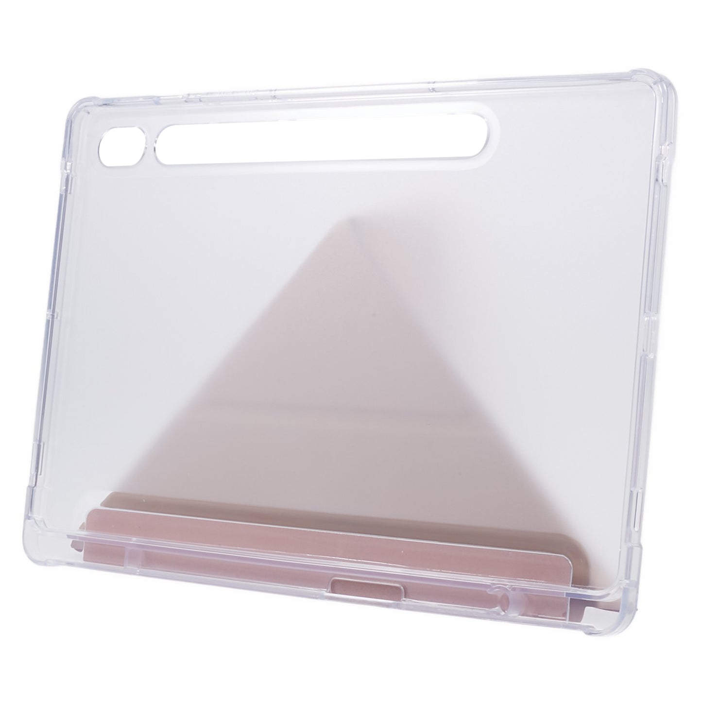 For Samsung Galaxy Tab S9 PU+Acrylic+TPU Case Origami Tri-fold Stand Tablet Cover Auto Wake / Sleep Shockproof Case