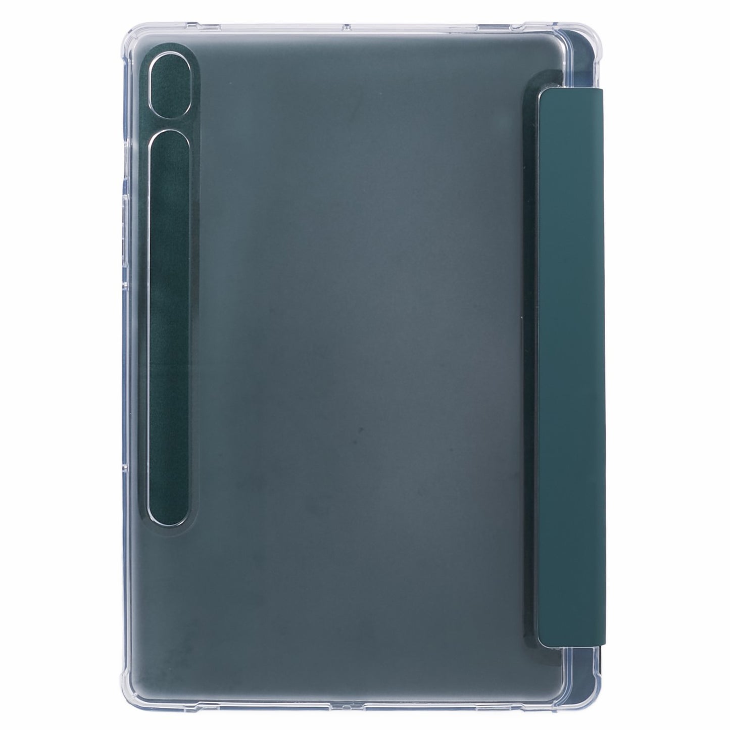 For Samsung Galaxy Tab S9 PU+Acrylic+TPU Case Origami Tri-fold Stand Tablet Cover Auto Wake / Sleep Shockproof Case