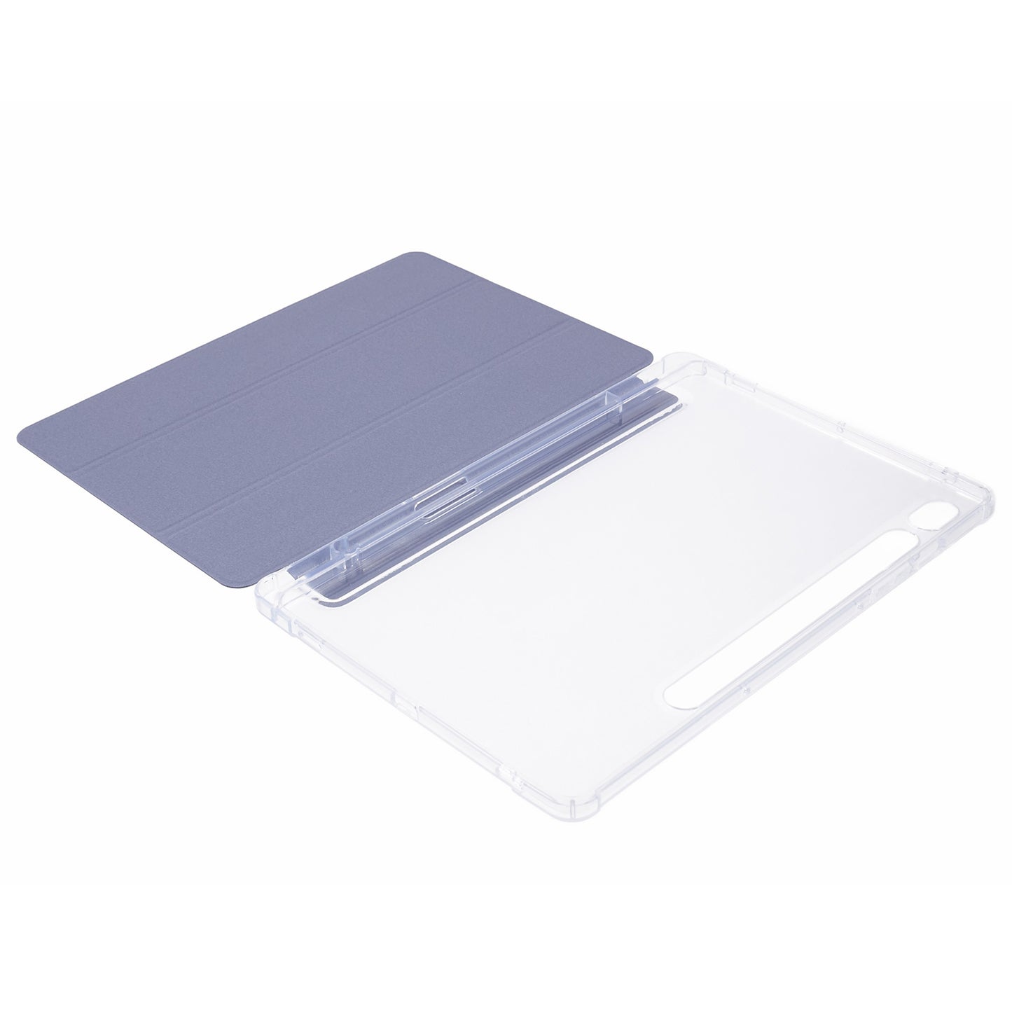 For Samsung Galaxy Tab S9 Shockproof Case Tri-fold PU+Acrylic+TPU Tablet Cover Support Auto Wake / Sleep