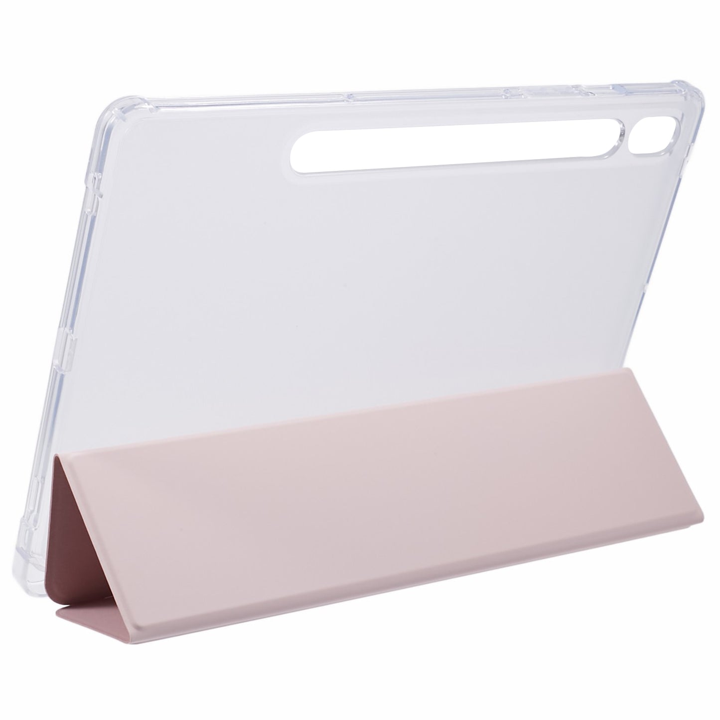 For Samsung Galaxy Tab S9 Shockproof Case Tri-fold PU+Acrylic+TPU Tablet Cover Support Auto Wake / Sleep