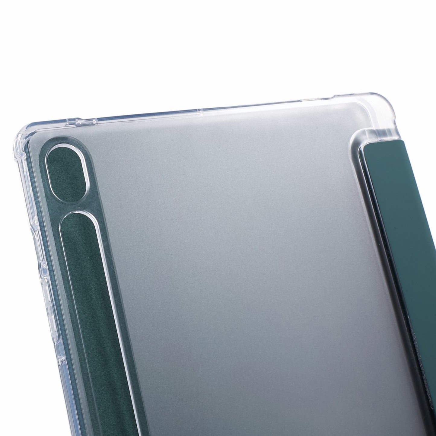 For Samsung Galaxy Tab S9 Shockproof Case Tri-fold PU+Acrylic+TPU Tablet Cover Support Auto Wake / Sleep