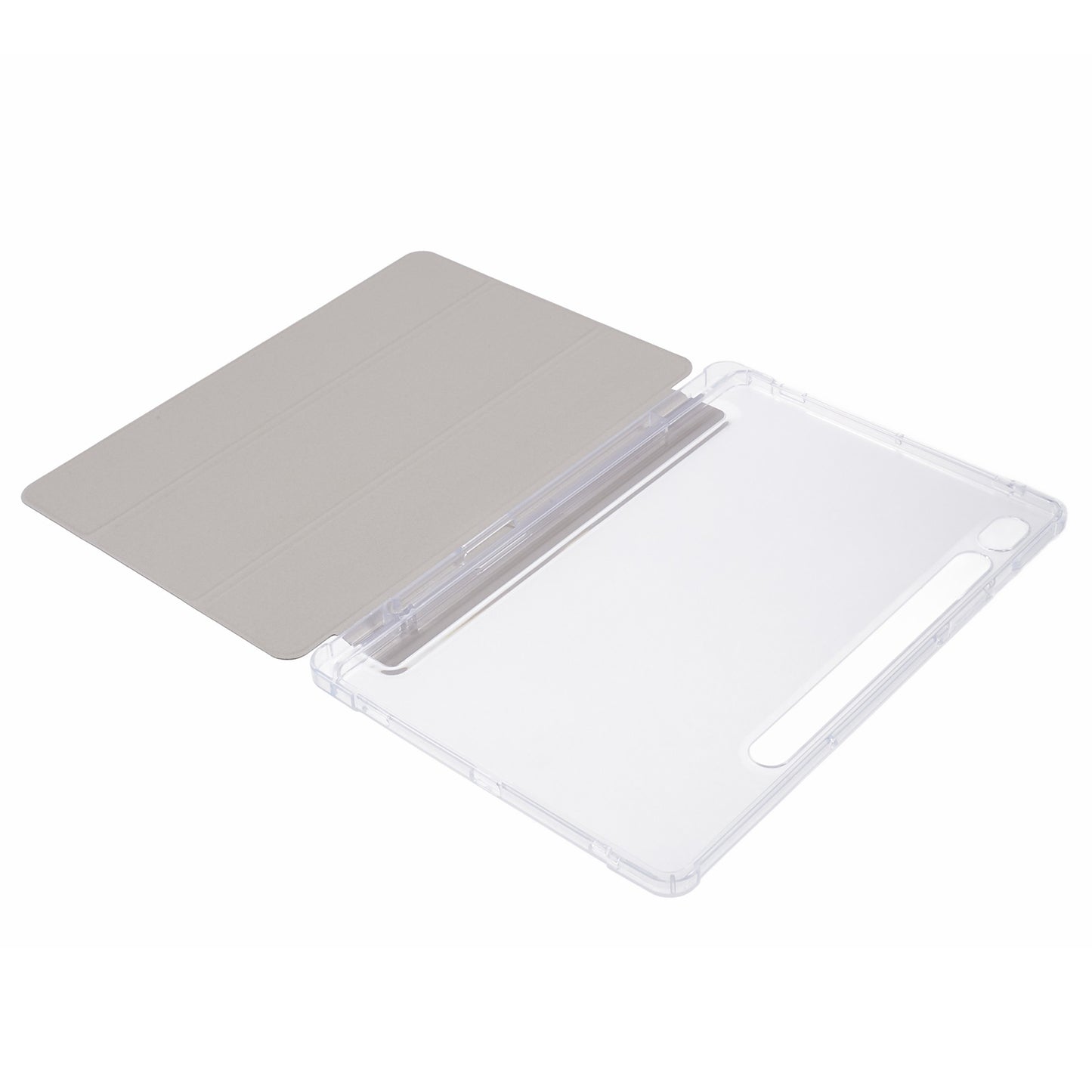 For Samsung Galaxy Tab S9 Shockproof Case Tri-fold PU+Acrylic+TPU Tablet Cover Support Auto Wake / Sleep