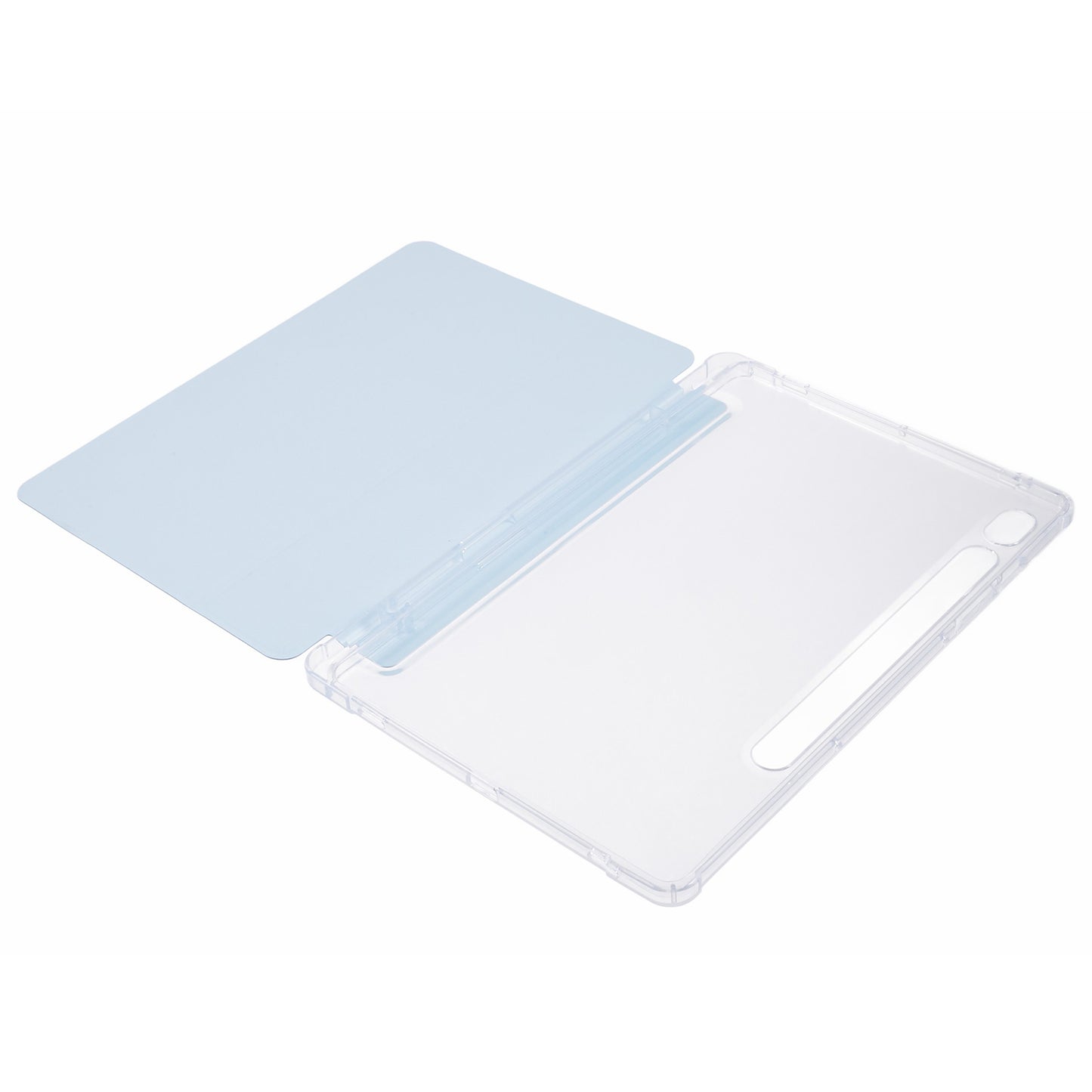 For Samsung Galaxy Tab S9 Shockproof Case Tri-fold PU+Acrylic+TPU Tablet Cover Support Auto Wake / Sleep