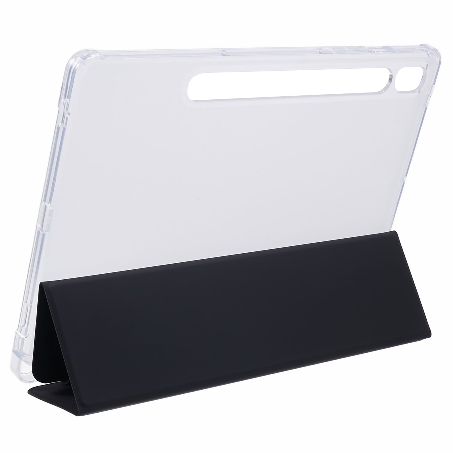 For Samsung Galaxy Tab S9 Shockproof Case Tri-fold PU+Acrylic+TPU Tablet Cover Support Auto Wake / Sleep
