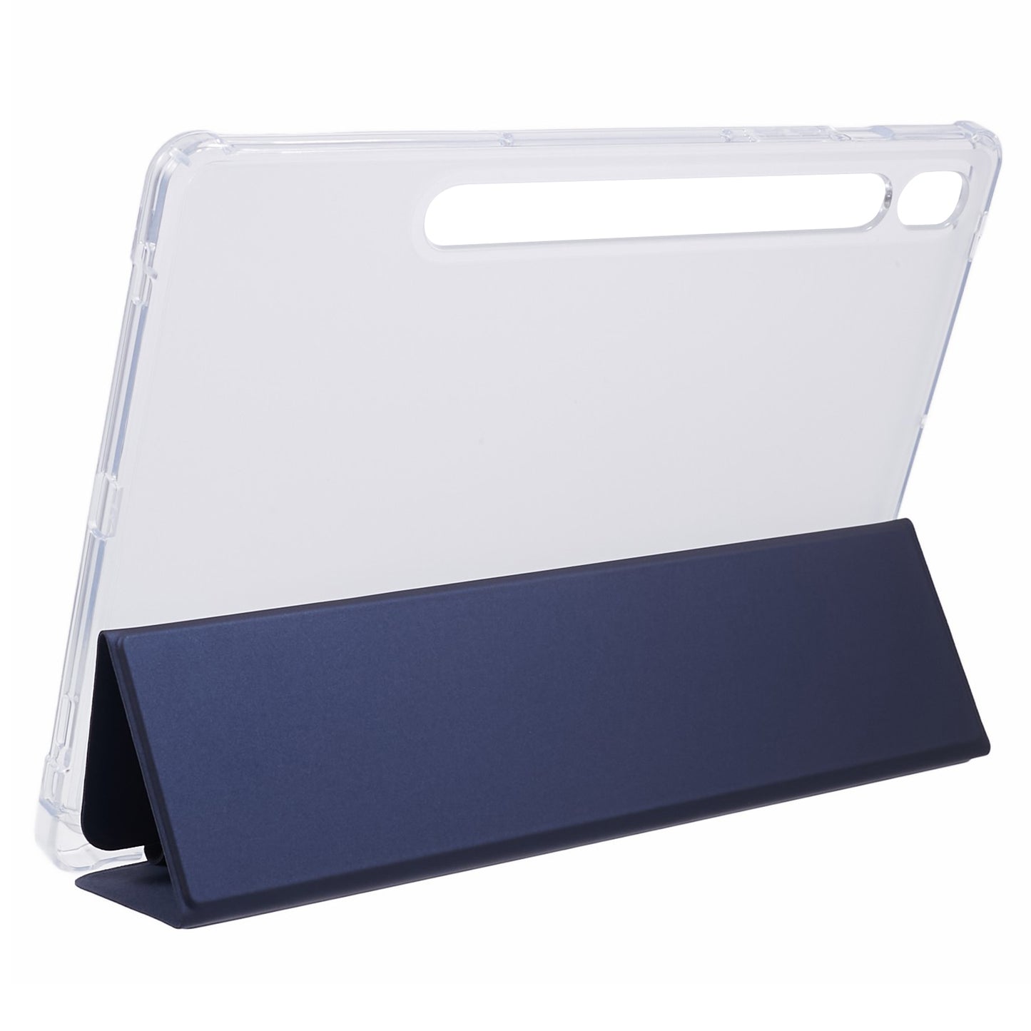For Samsung Galaxy Tab S9 Shockproof Case Tri-fold PU+Acrylic+TPU Tablet Cover Support Auto Wake / Sleep