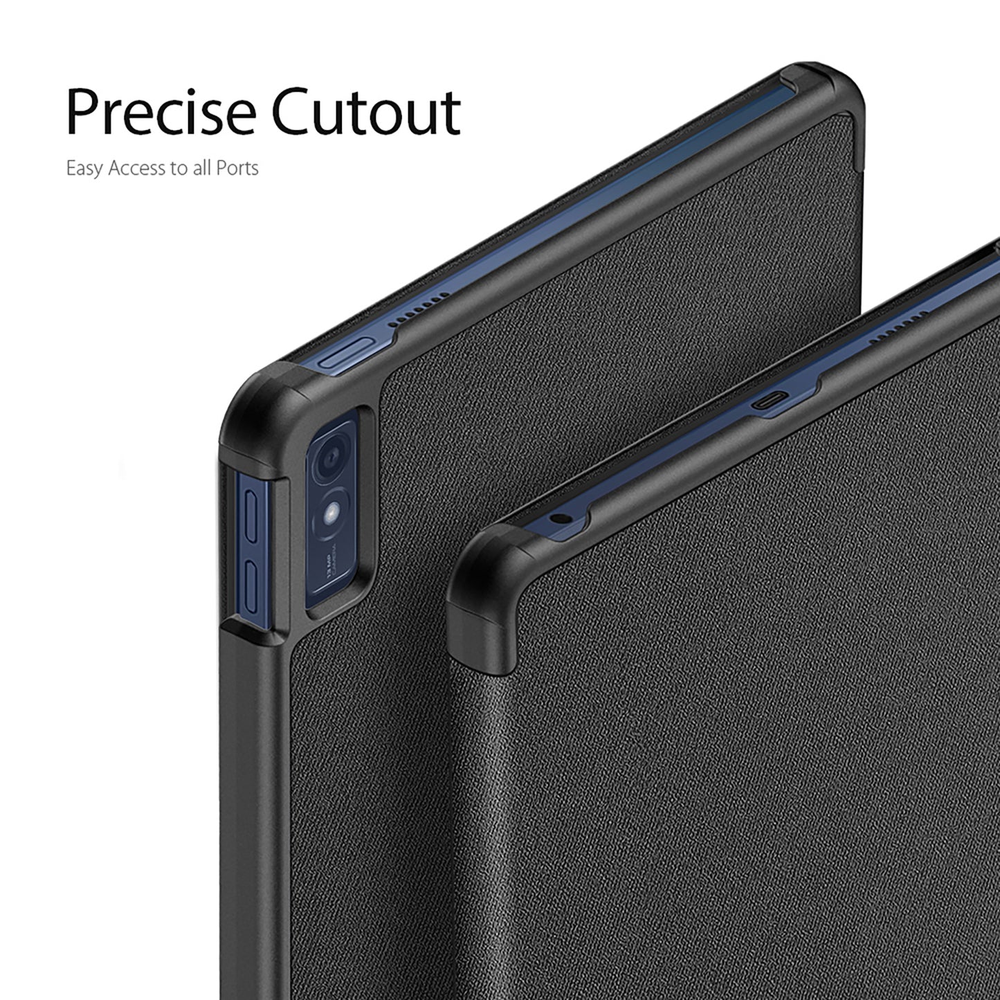DUX DUCIS Domo Series for Lenovo Tab M10 PU Leather Case Auto Wake / Sleep Tri-fold Stand Tablet Cover