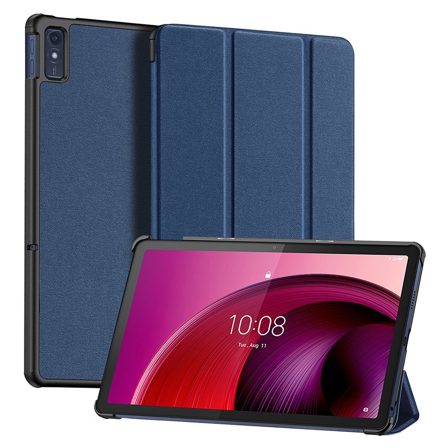 DUX DUCIS Domo Series for Lenovo Tab M10 PU Leather Case Auto Wake / Sleep Tri-fold Stand Tablet Cover