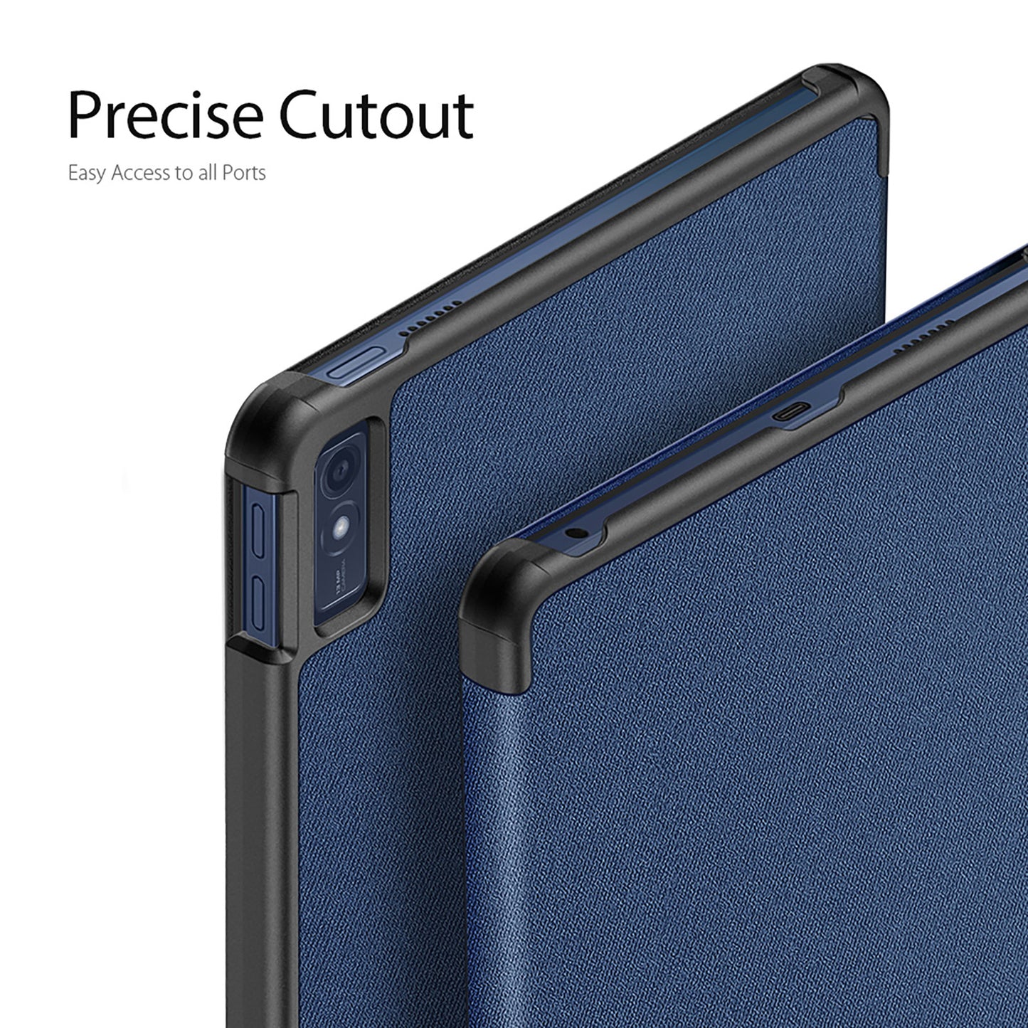 DUX DUCIS Domo Series for Lenovo Tab M10 PU Leather Case Auto Wake / Sleep Tri-fold Stand Tablet Cover