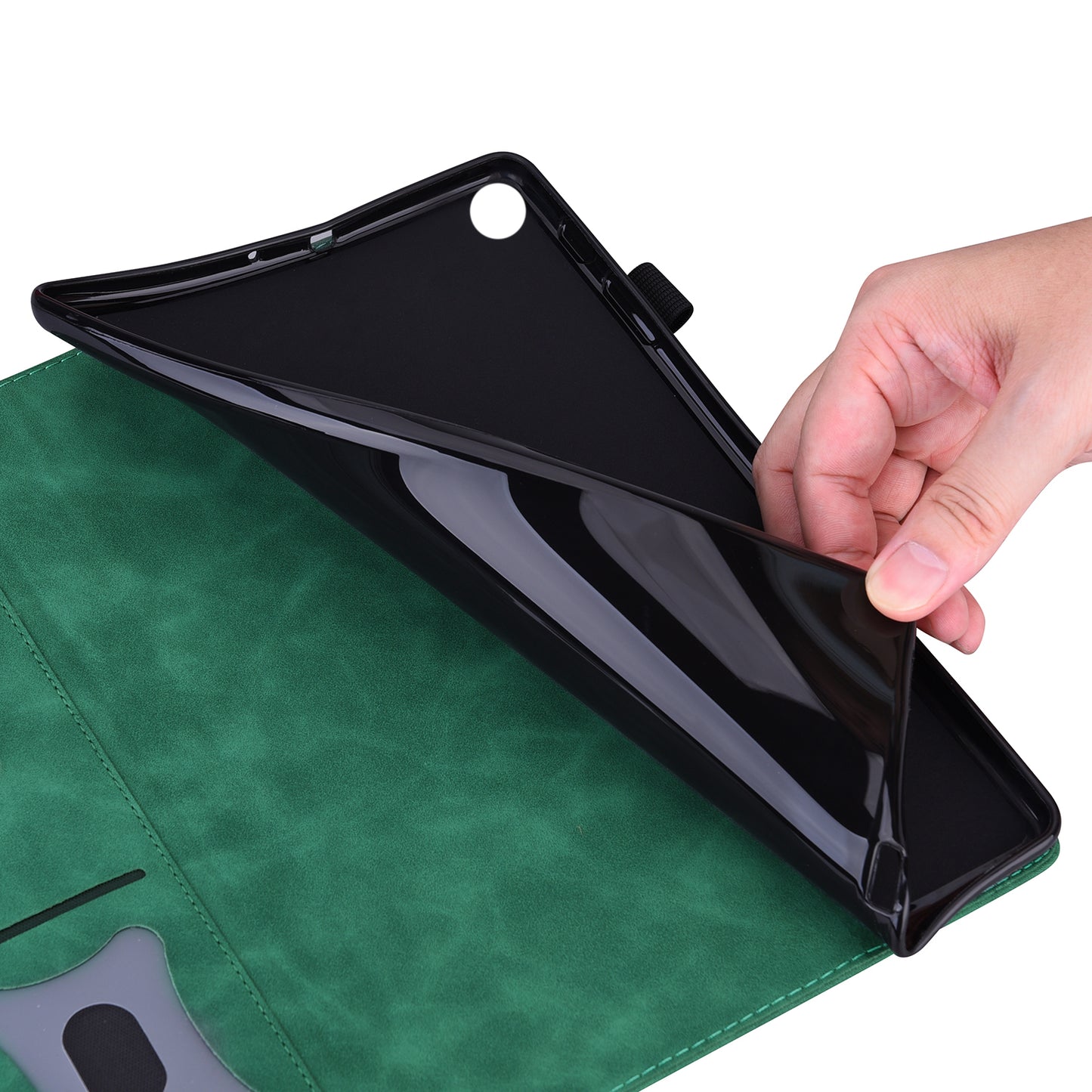 For Samsung Galaxy Tab S9 PU Leather Wallet Cover Shockproof Tablet Case with Stand