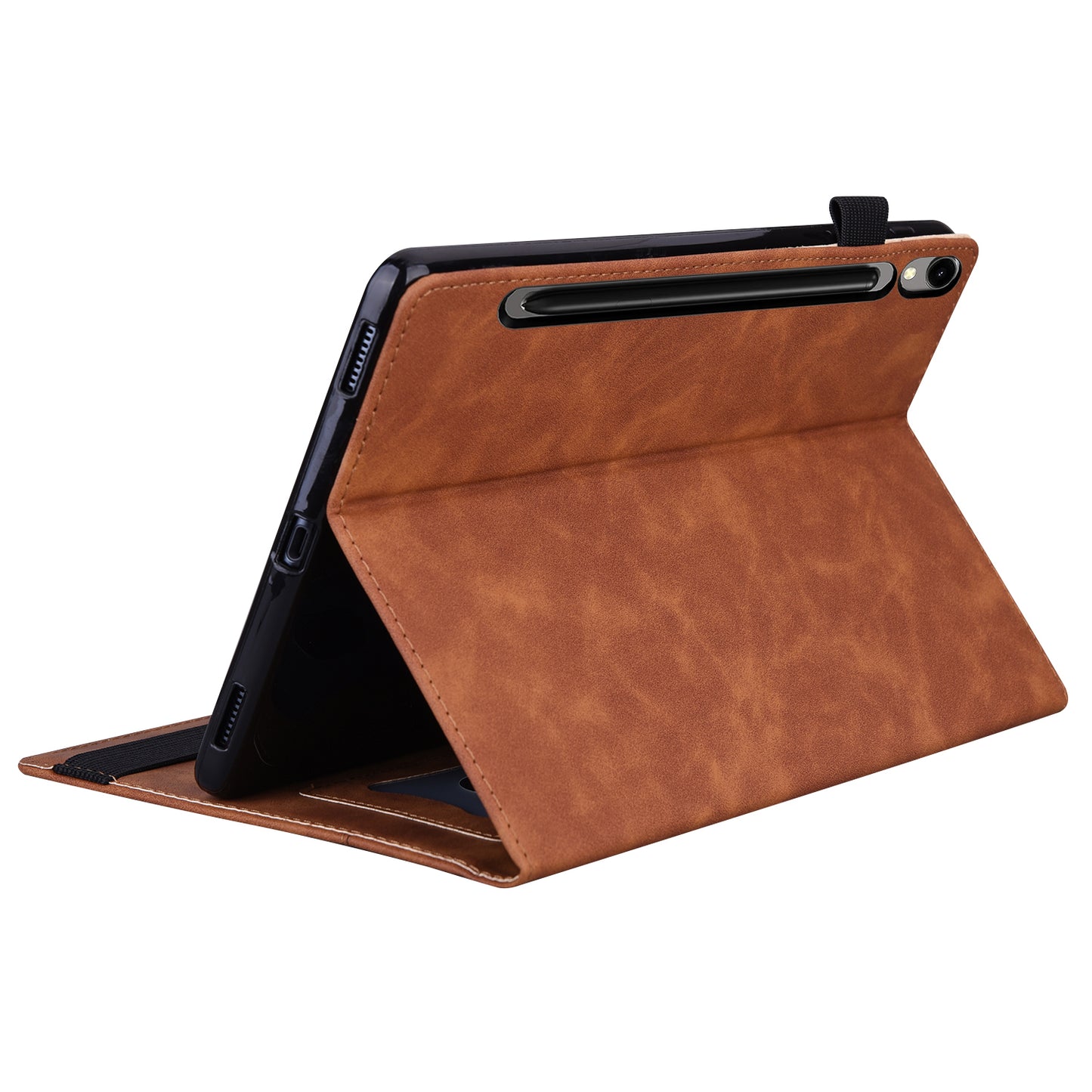 For Samsung Galaxy Tab S9 PU Leather Wallet Cover Shockproof Tablet Case with Stand
