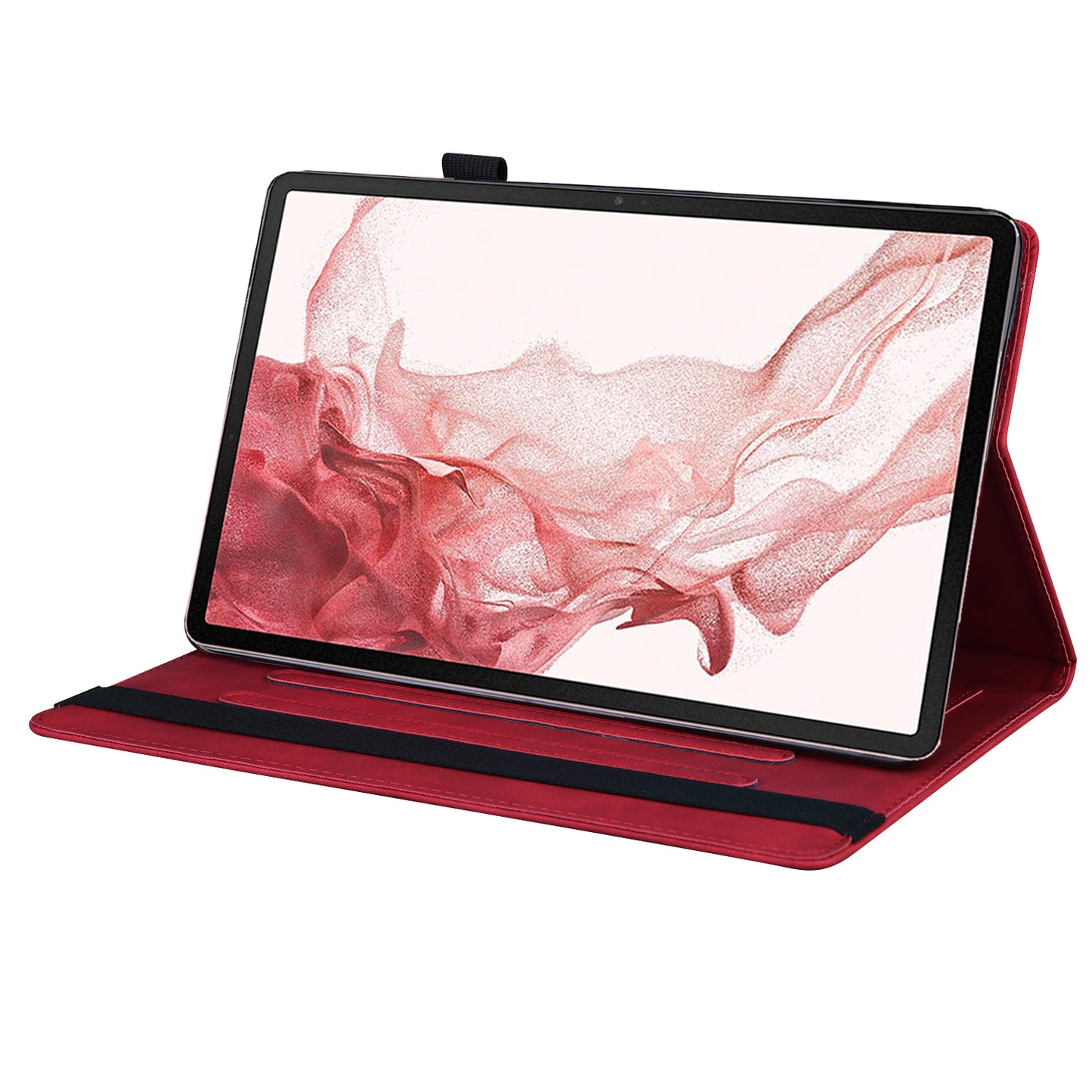 For Samsung Galaxy Tab S9 PU Leather Wallet Cover Shockproof Tablet Case with Stand