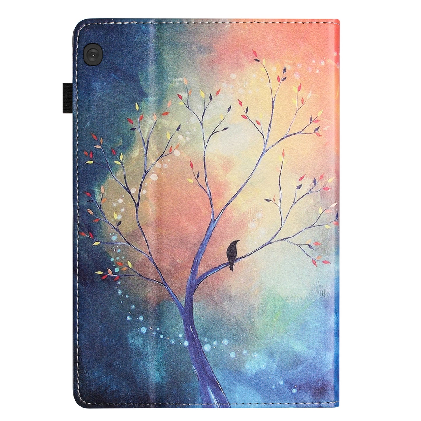 For Lenovo Tab M10 Pattern Printing PU Leather Tablet Case Litchi Texture Full Protection Tablet Cover