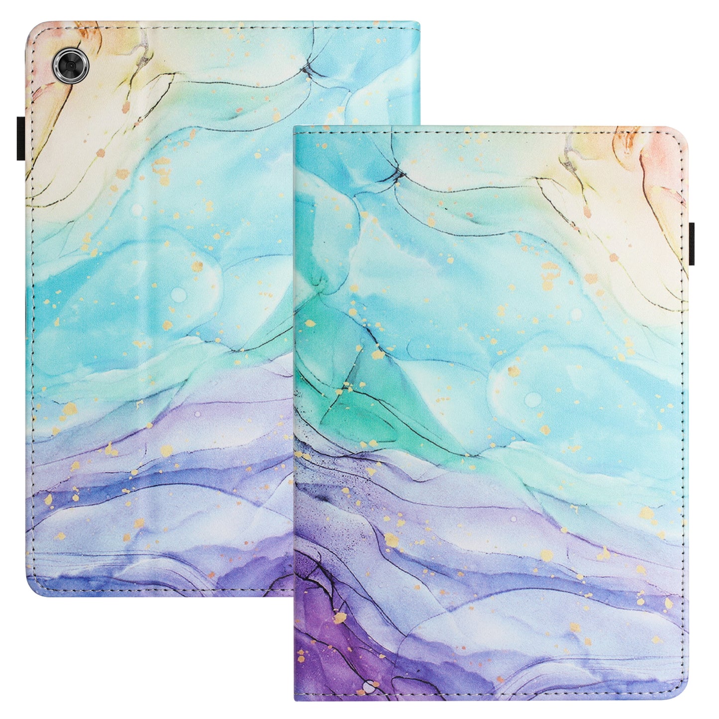 For Lenovo Tab M10 Plus (3rd Gen) / Xiaoxin Pad 2022 10.6 inch PU Leather Tablet Case Litchi Texture Card Slot Pattern Printing Cover