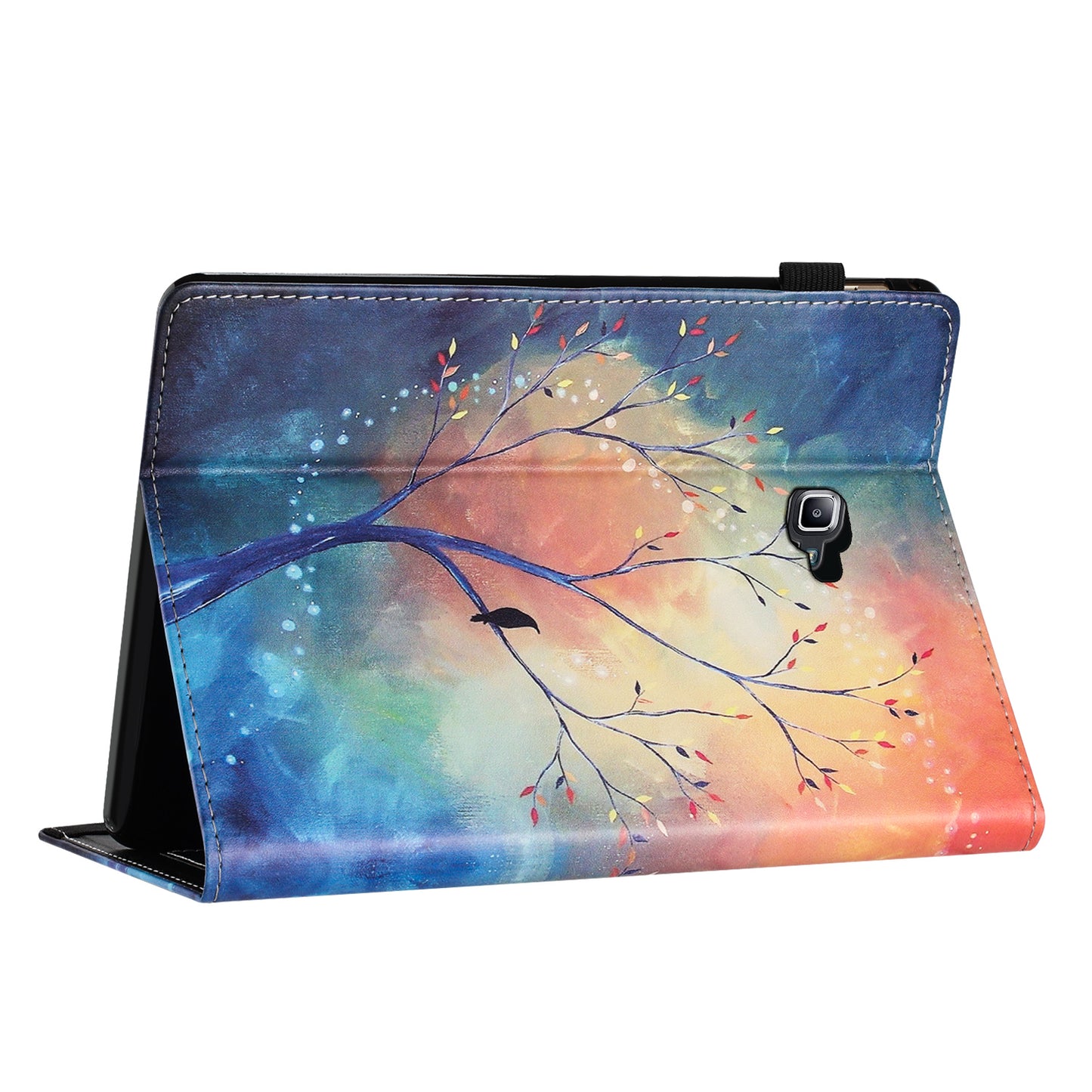 For Samsung Galaxy Tab A 10.1 (2016) T580 / T585 PU Leather Tablet Case Stand Shockproof Pattern Printing Cover