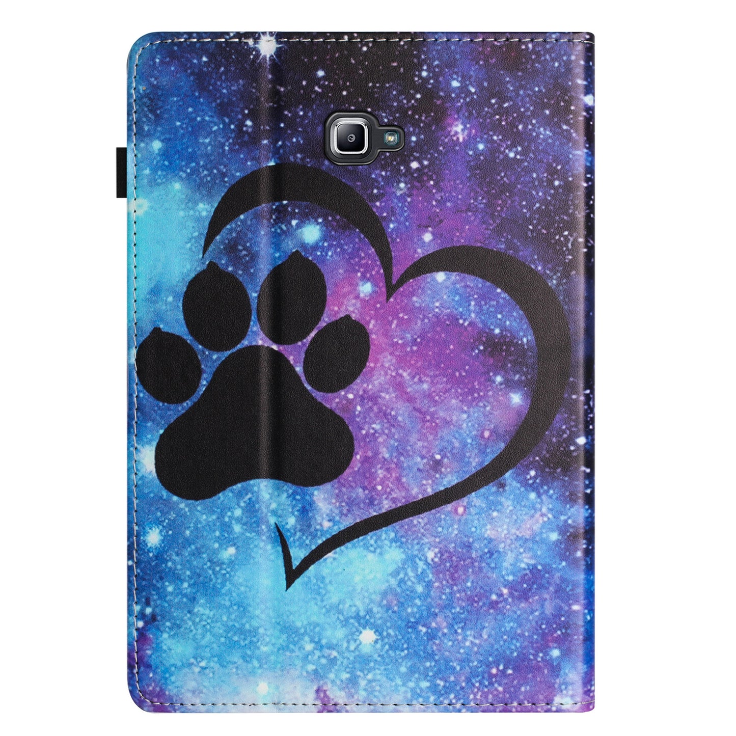 For Samsung Galaxy Tab A 10.1 (2016) T580 / T585 PU Leather Tablet Case Stand Shockproof Pattern Printing Cover