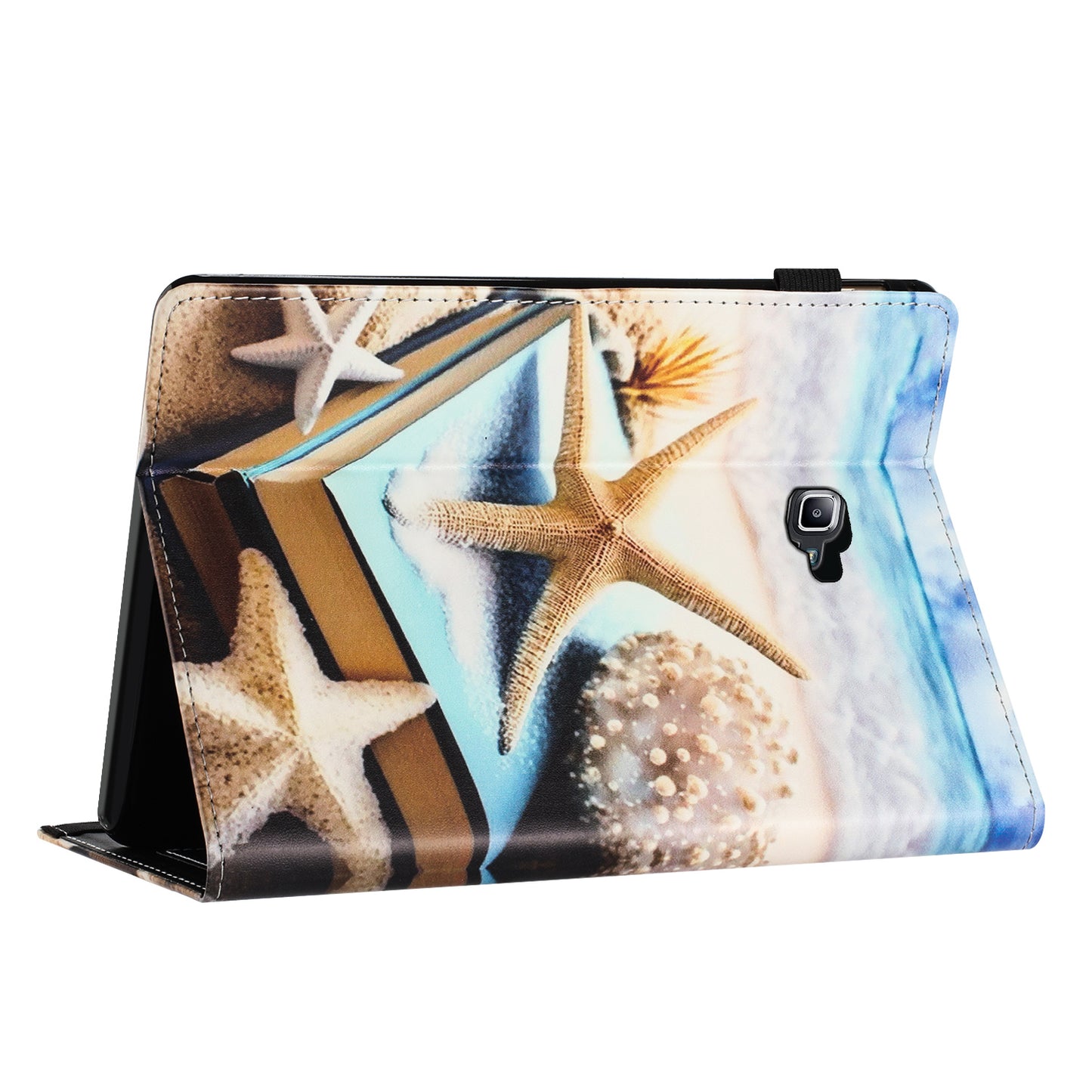 For Samsung Galaxy Tab A 10.1 (2016) T580 / T585 PU Leather Tablet Case Stand Shockproof Pattern Printing Cover