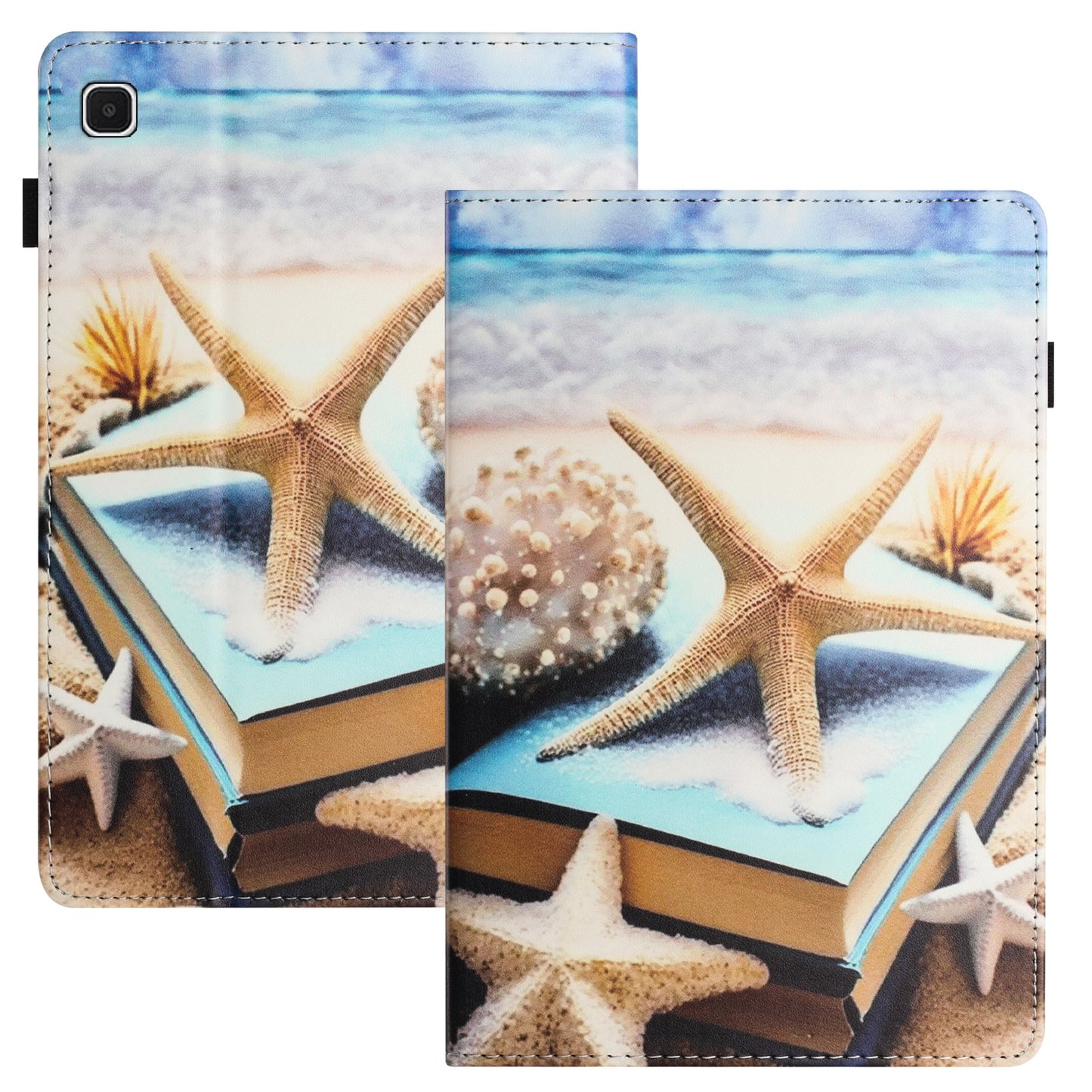 For Samsung Galaxy Tab S6 Lite P610 / P615 / S6 Lite (2022) PU Leather Tablet Case Anti-drop Pattern Printing Tablet Card Holder Stand