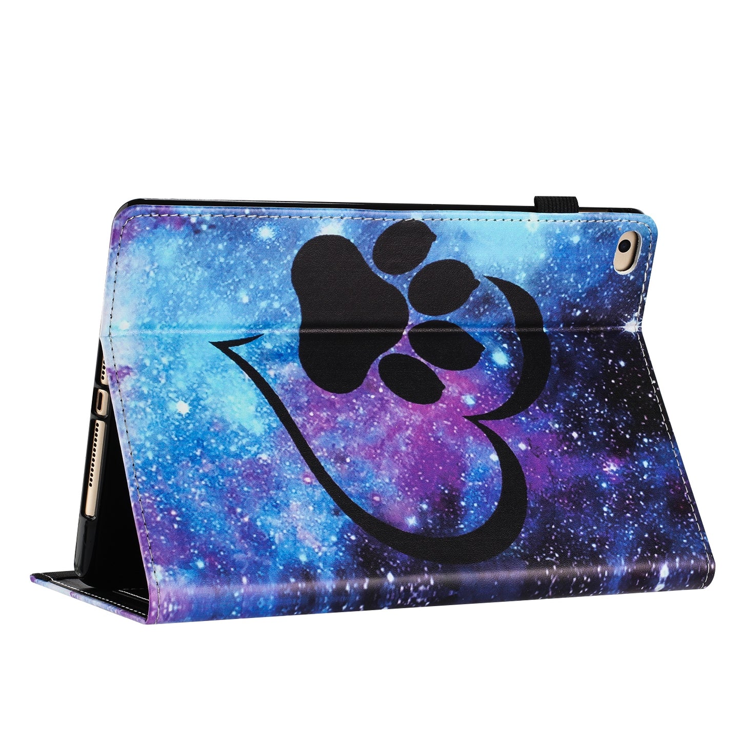 For iPad Air (2013) / Air 2 / 9.7-inch (2017) / (2018) Anti-Drop PU Leather Tablet Stand Case Pattern Printing Cover Card Holder