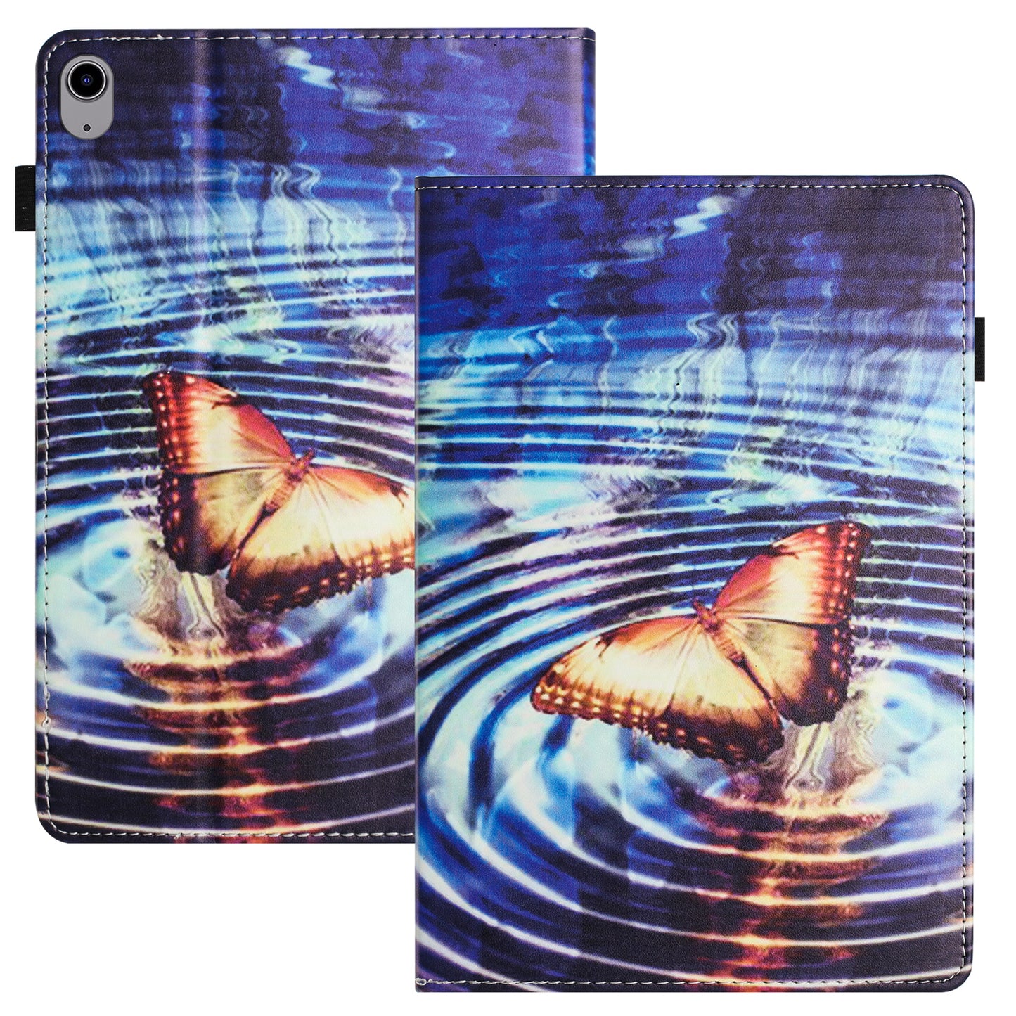 For iPad mini (2021) Drop-Proof PU Leather TPU Tablet Case Stand Pattern Printing Well-Protected Cover