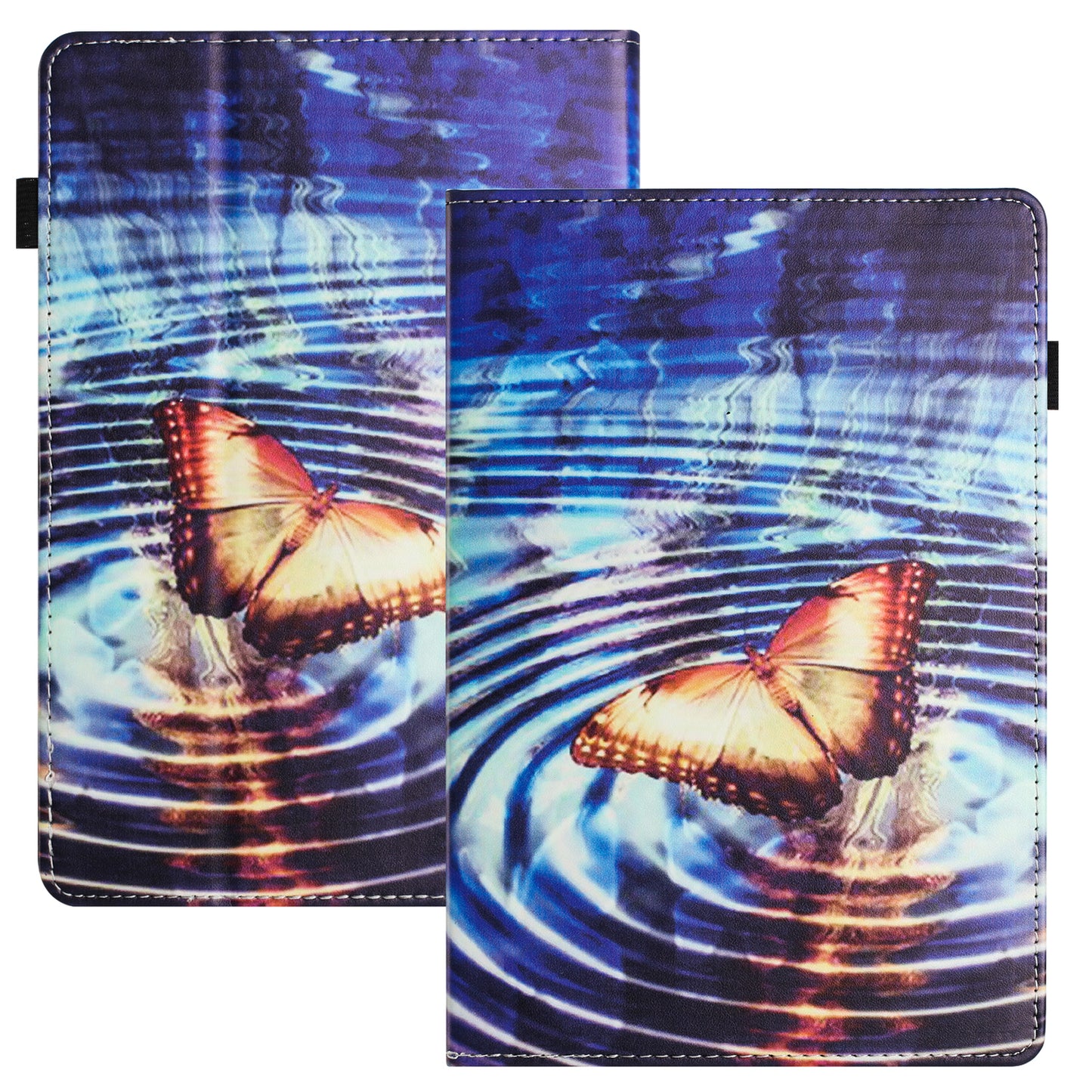 For Amazon Kindle Paperwhite 5 (2021) PU Leather Tablet Protective Case Pattern Printing Anti-drop Tablet Stand Shell