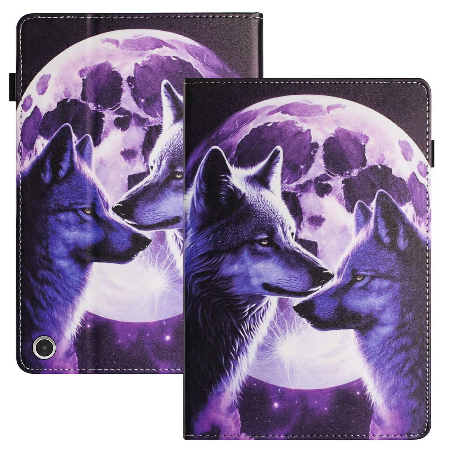 For Amazon Fire Max 11 Full Protection PU Leather Tablet Case Pattern Printing Stand Tablet Protector