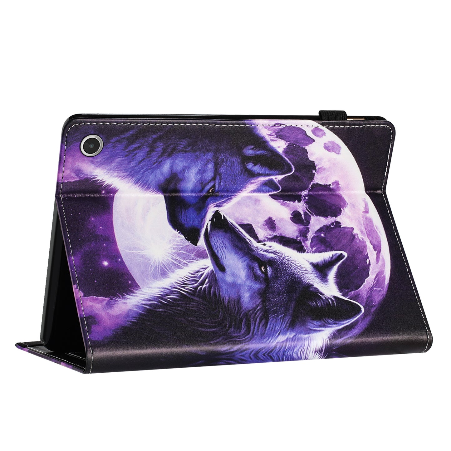 For Amazon Fire Max 11 Full Protection PU Leather Tablet Case Pattern Printing Stand Tablet Protector