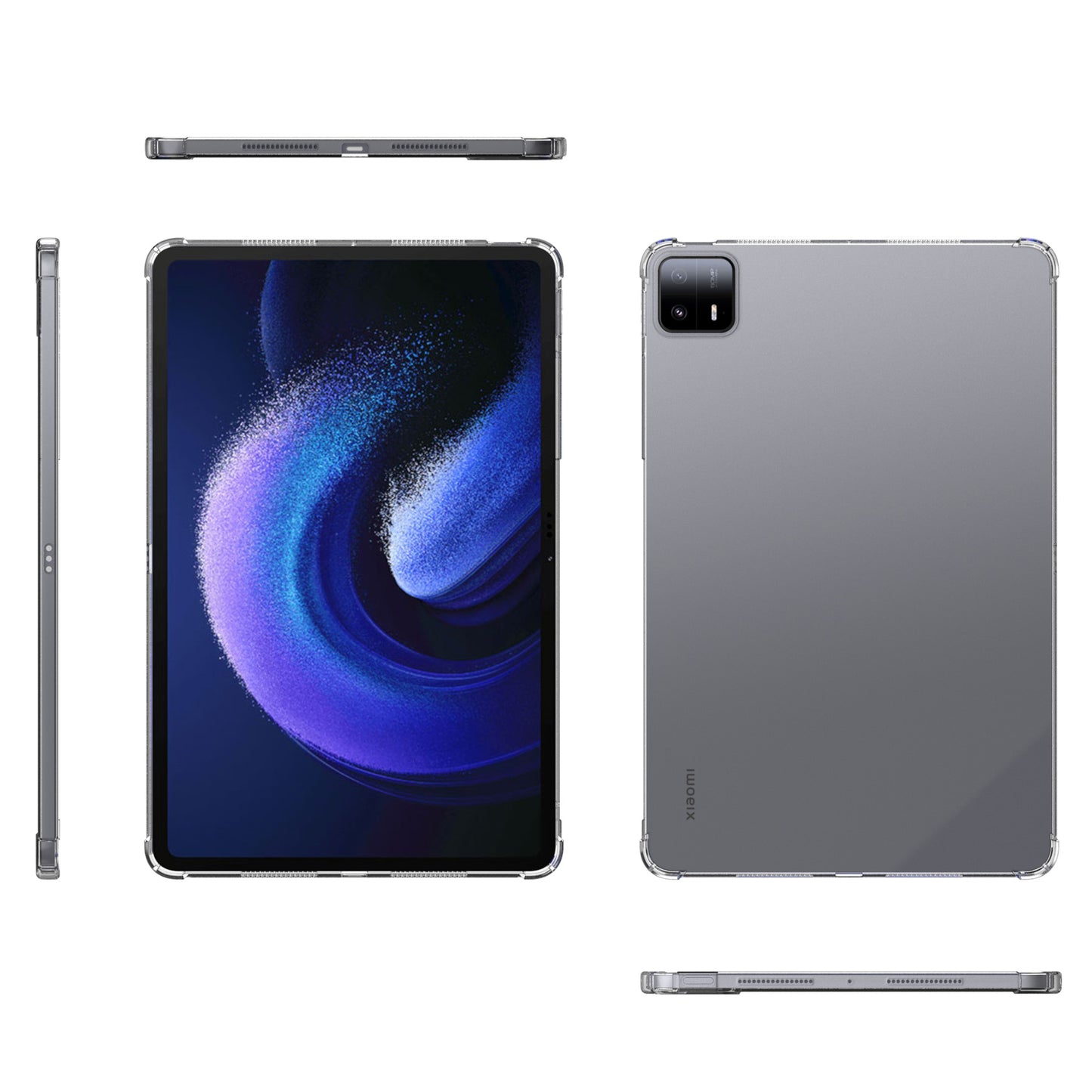 Clear Case for Xiaomi Pad 6 Max 14 , Reinforced Corners Soft TPU Protective Cover