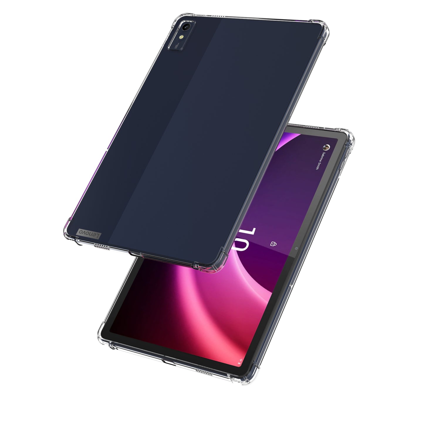 For Lenovo Tab M10 5G TPU Tablet Case Transparent Cover Reinforced Corners Anti-drop Shell