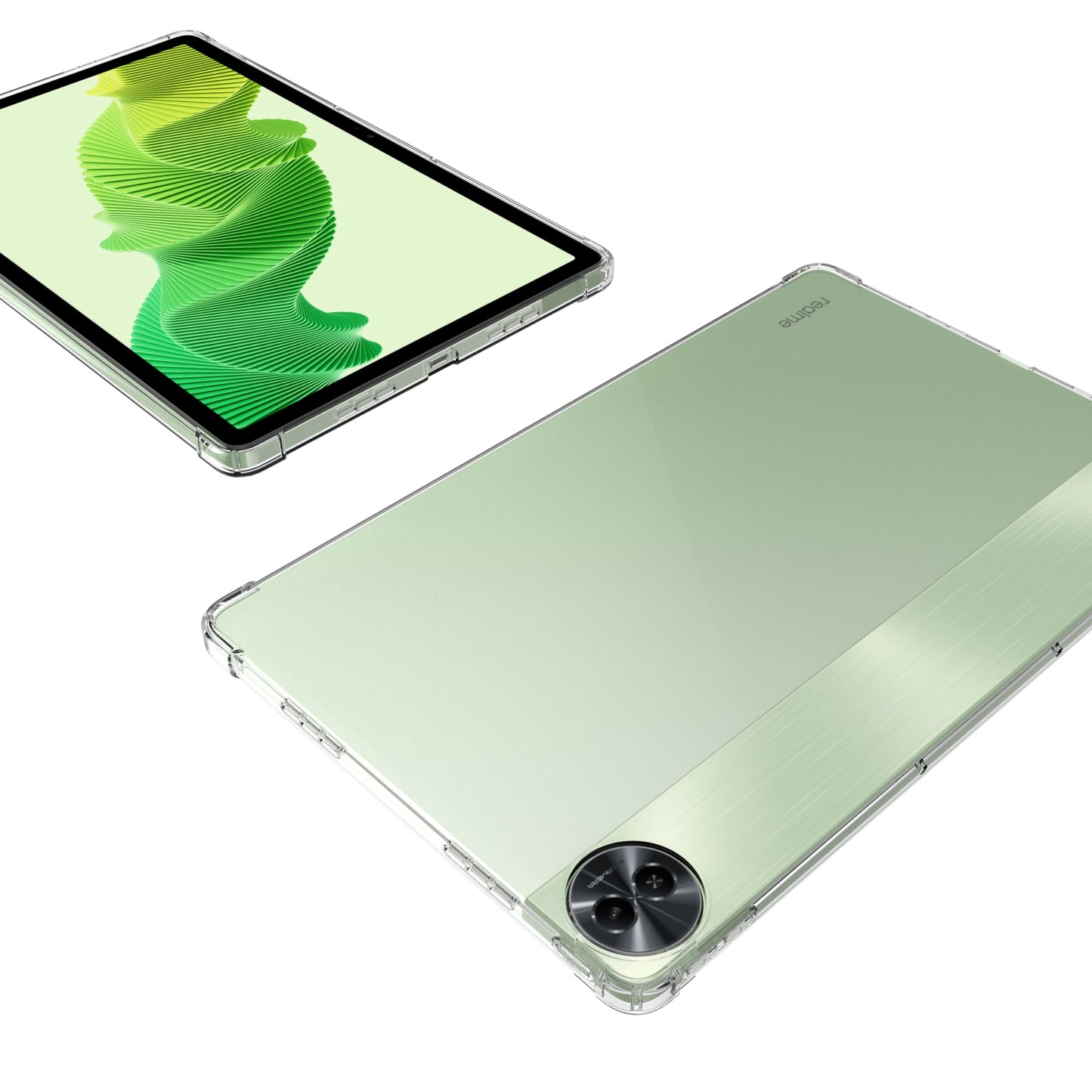 For Realme Pad 2 Soft TPU Tablet Case Transparent Cover Anti-drop Reinforced Corners Shell