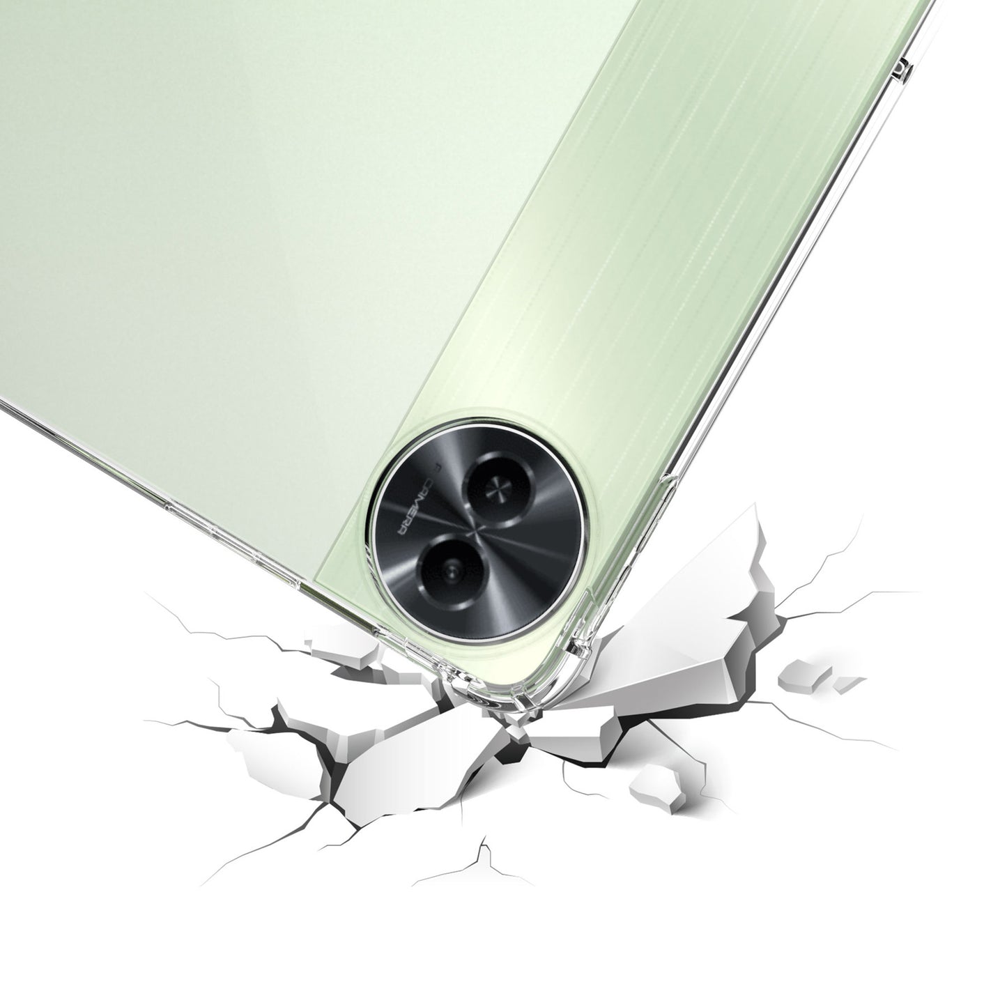 For Realme Pad 2 Soft TPU Tablet Case Transparent Cover Anti-drop Reinforced Corners Shell