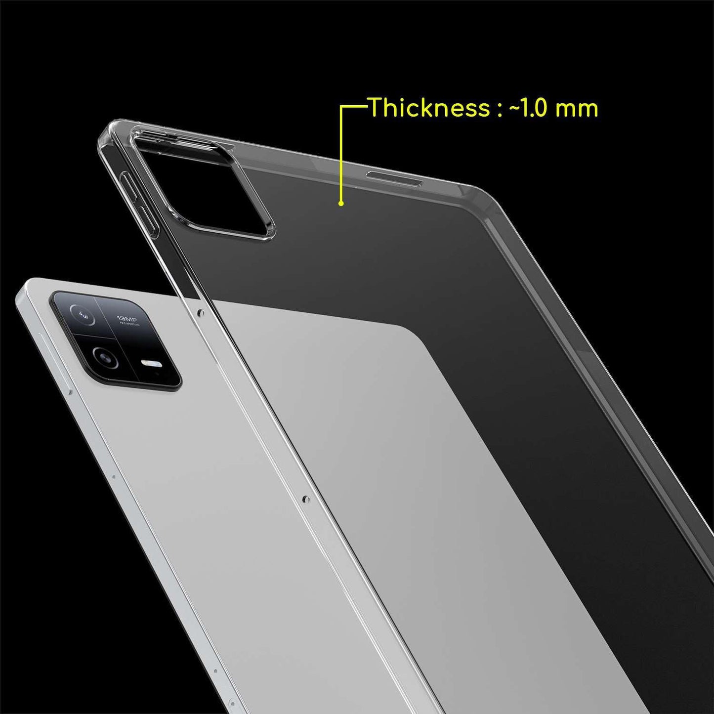 For Xiaomi Pad 6 Pro / Pad 6 Clear TPU Cover HD Transparent Tablet Case Drop Protection Shell