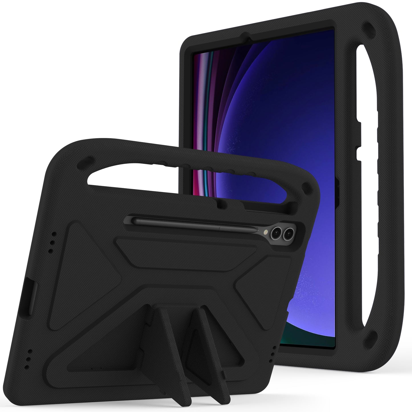 EVA Tablet Case for Samsung Galaxy Tab S7+ / S8+ / S9+ , Kids Friendly Hand Grip Kickstand Cover
