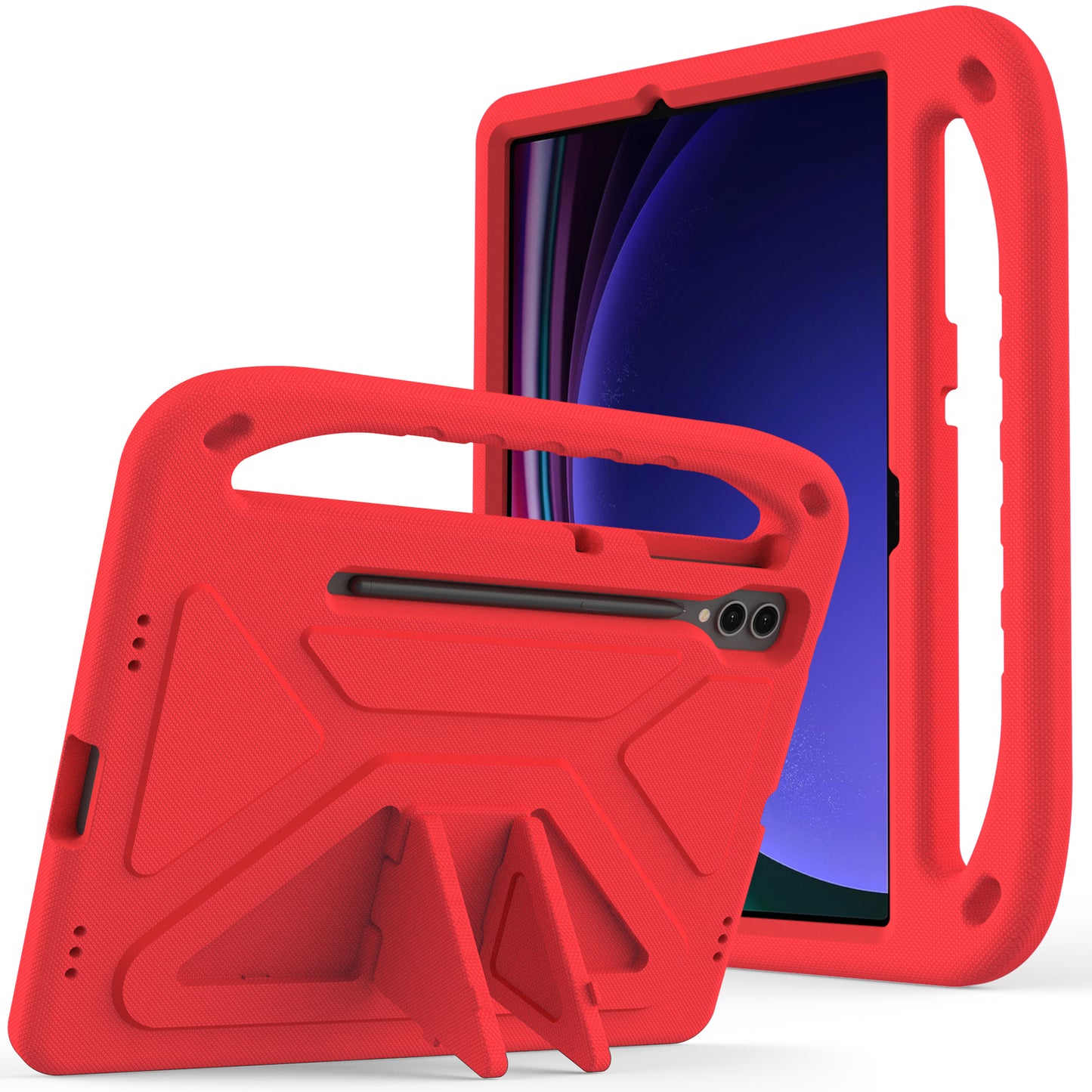 EVA Tablet Case for Samsung Galaxy Tab S7+ / S8+ / S9+ , Kids Friendly Hand Grip Kickstand Cover
