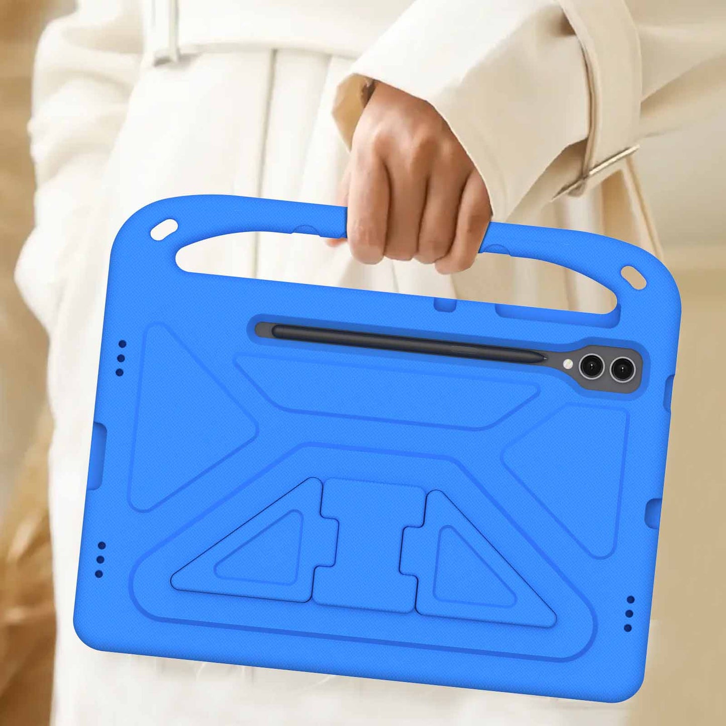 EVA Tablet Case for Samsung Galaxy Tab S7+ / S8+ / S9+ , Kids Friendly Hand Grip Kickstand Cover