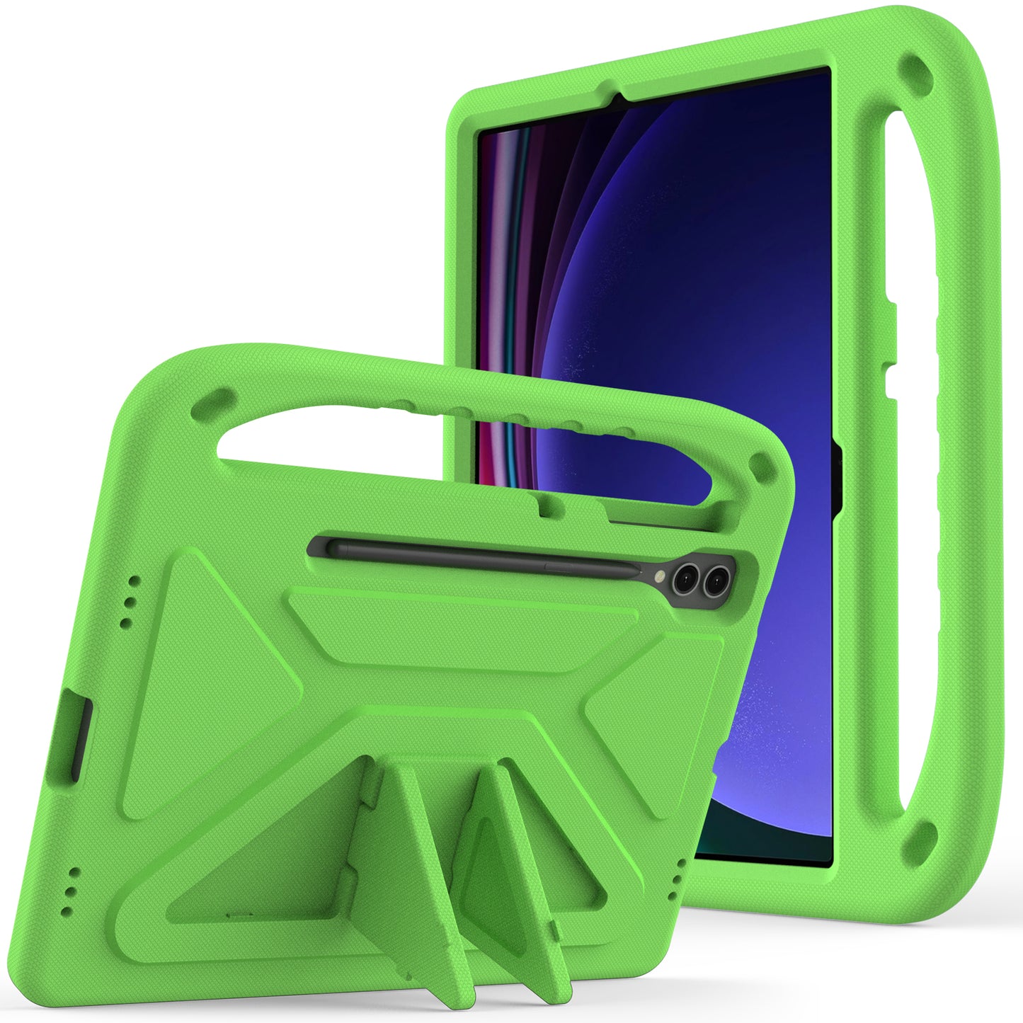 EVA Tablet Case for Samsung Galaxy Tab S7+ / S8+ / S9+ , Kids Friendly Hand Grip Kickstand Cover