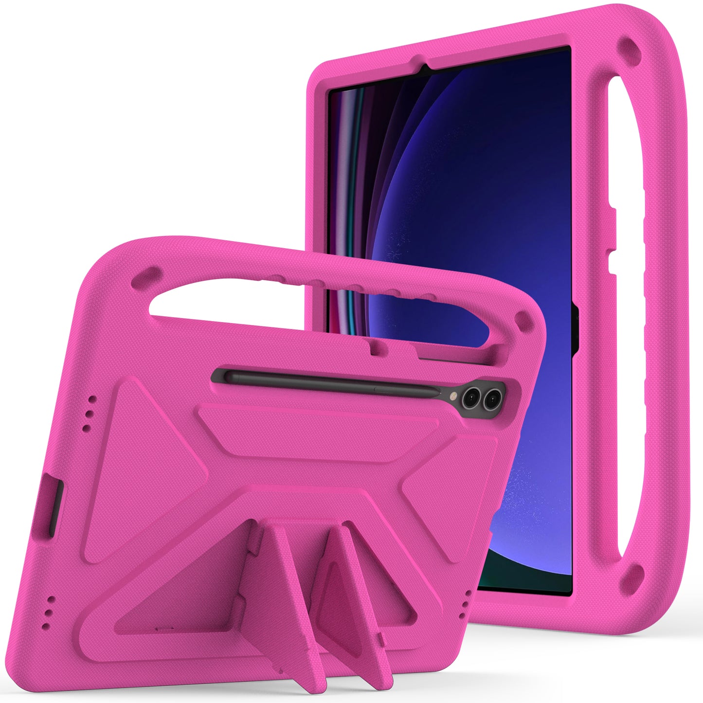 EVA Tablet Case for Samsung Galaxy Tab S7+ / S8+ / S9+ , Kids Friendly Hand Grip Kickstand Cover