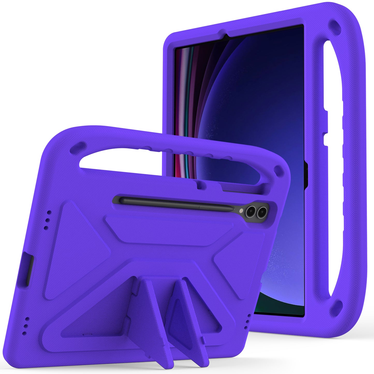 EVA Tablet Case for Samsung Galaxy Tab S7+ / S8+ / S9+ , Kids Friendly Hand Grip Kickstand Cover