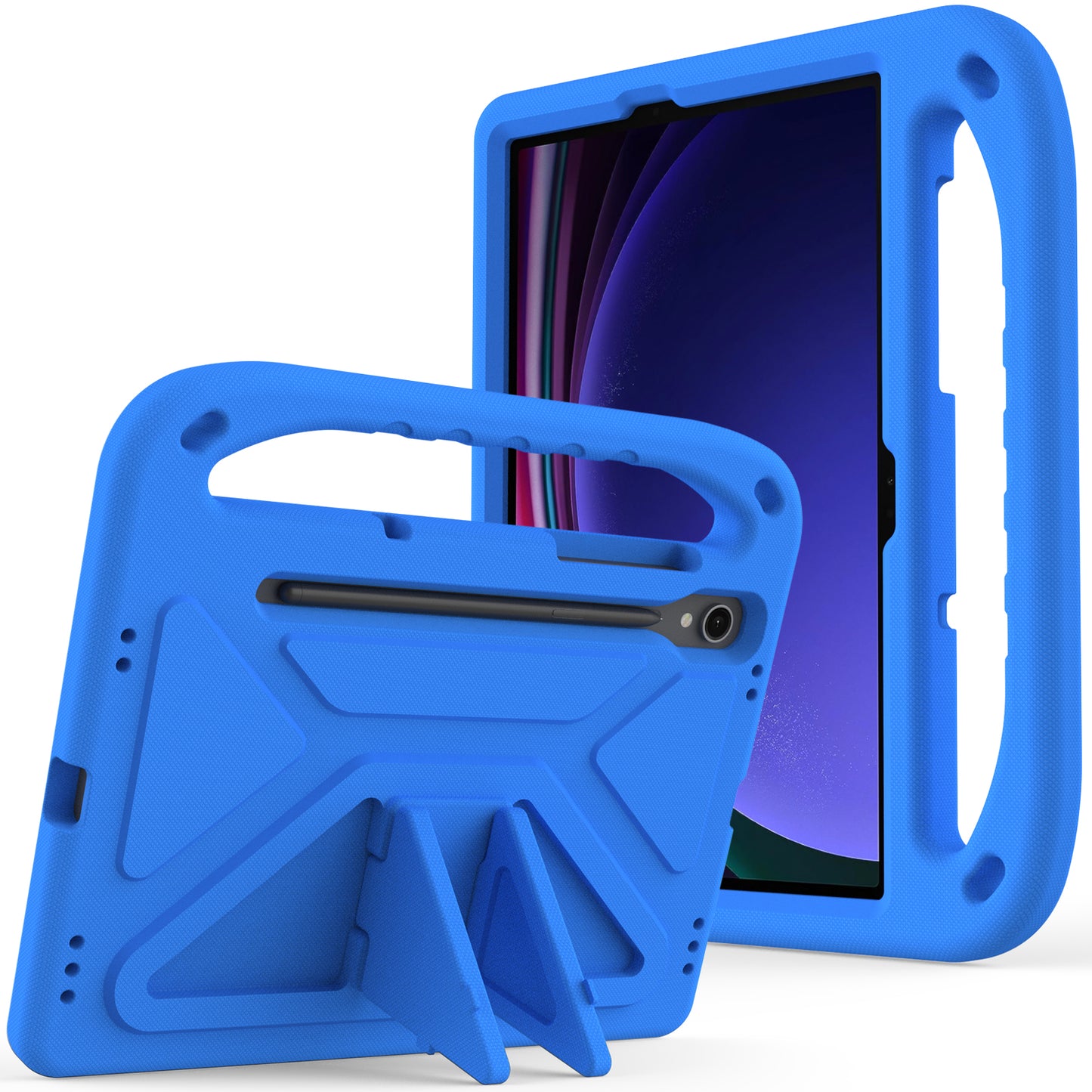 Handle EVA Case for Samsung Galaxy Tab S7 / S8 / S9 , Shockproof Kickstand Tablet Cover