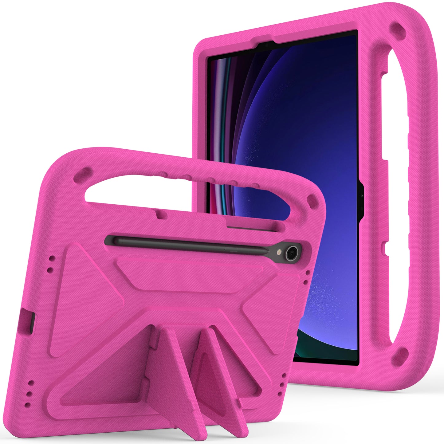 Handle EVA Case for Samsung Galaxy Tab S7 / S8 / S9 , Shockproof Kickstand Tablet Cover
