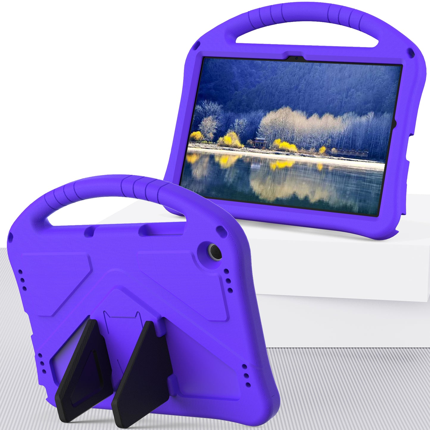 EVA Rugged Shockproof Cover for Samsung Galaxy Tab A9+ , Protective Handle Kickstand Tablet Case