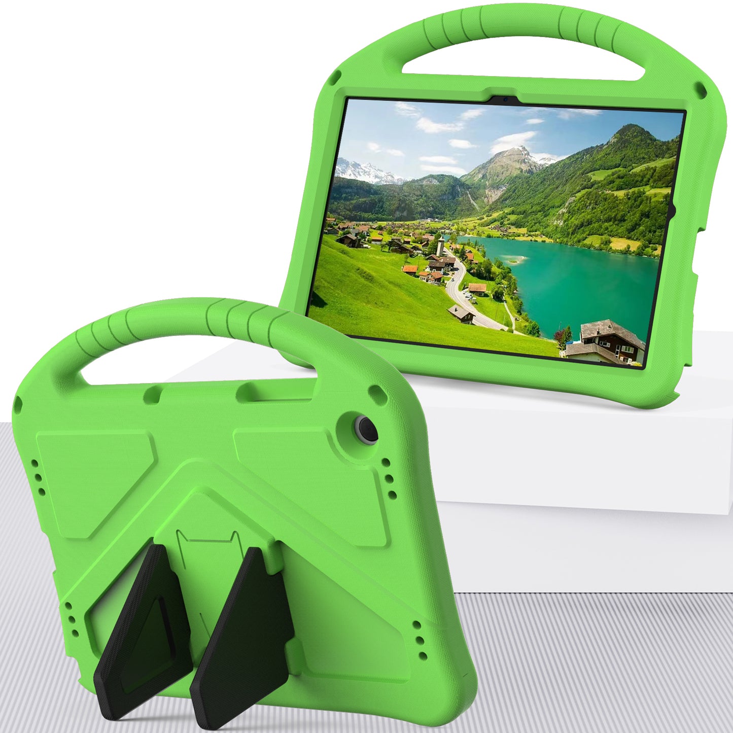 EVA Rugged Shockproof Cover for Samsung Galaxy Tab A9+ , Protective Handle Kickstand Tablet Case