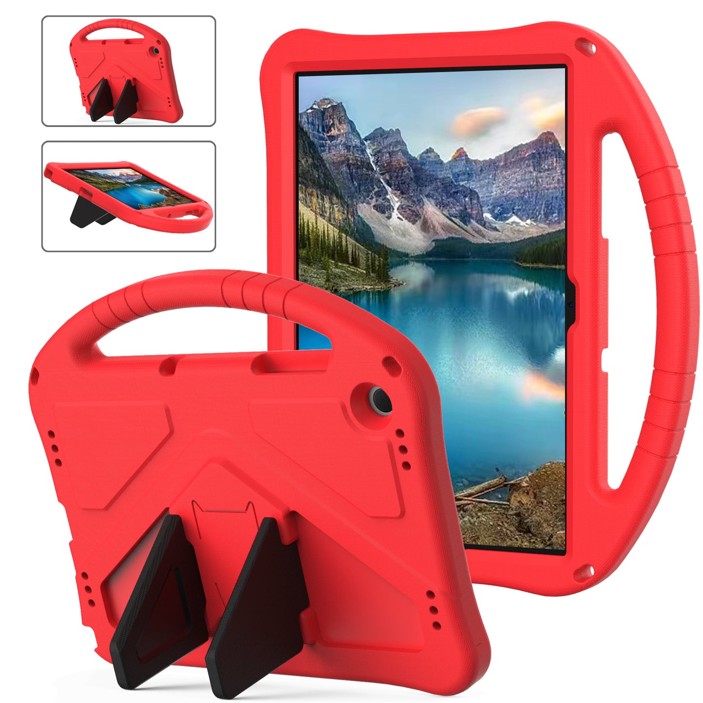 EVA Rugged Shockproof Cover for Samsung Galaxy Tab A9+ , Protective Handle Kickstand Tablet Case