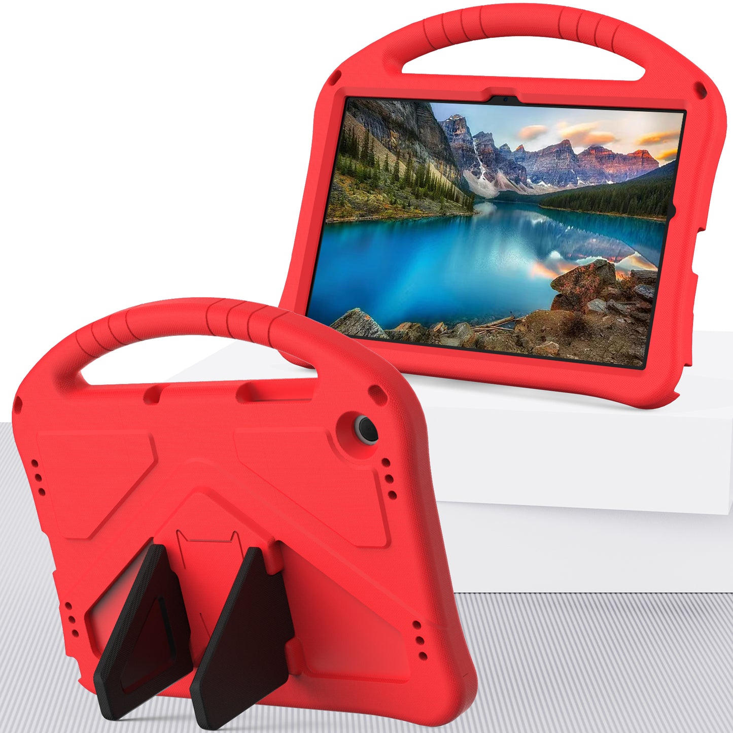 EVA Rugged Shockproof Cover for Samsung Galaxy Tab A9+ , Protective Handle Kickstand Tablet Case