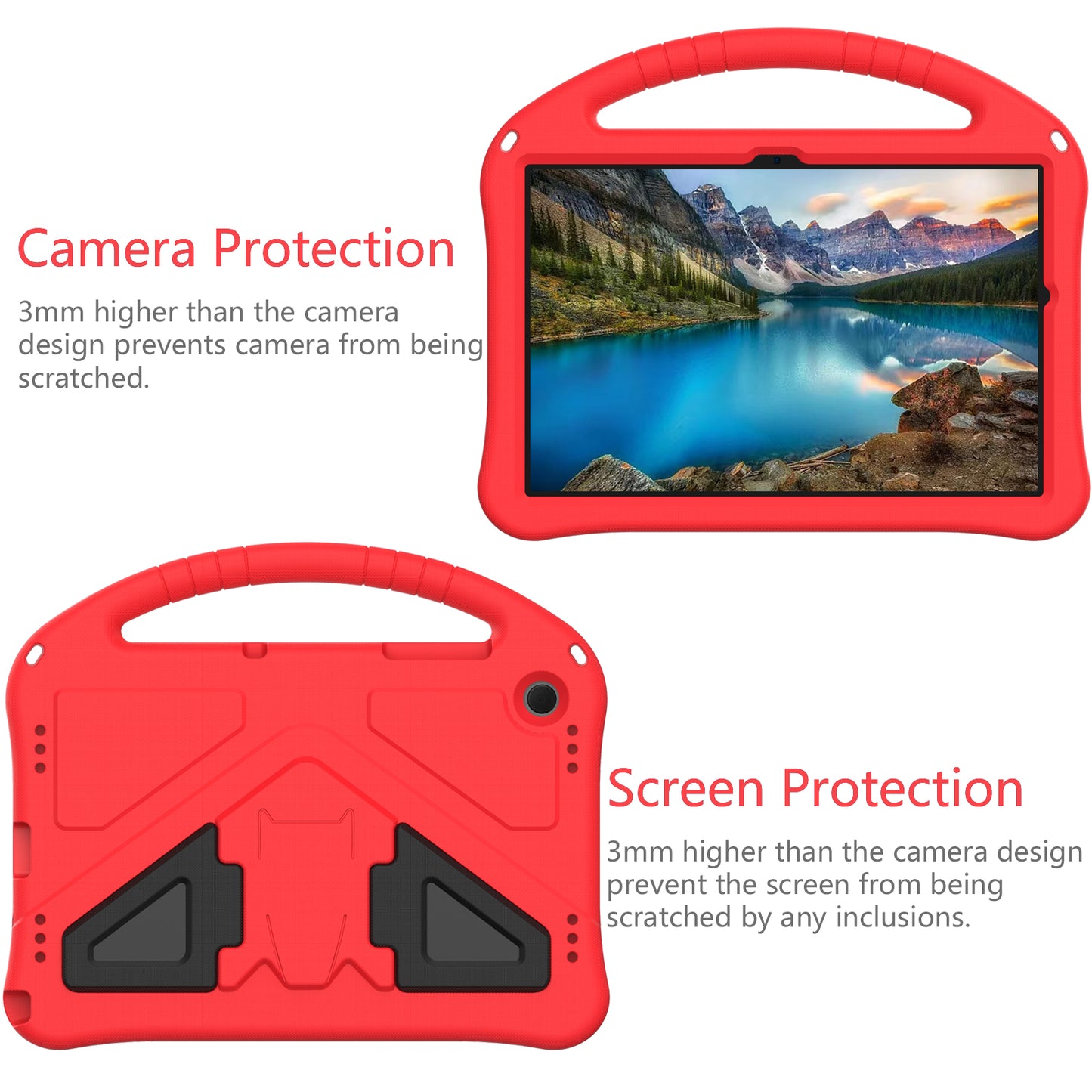 EVA Rugged Shockproof Cover for Samsung Galaxy Tab A9+ , Protective Handle Kickstand Tablet Case