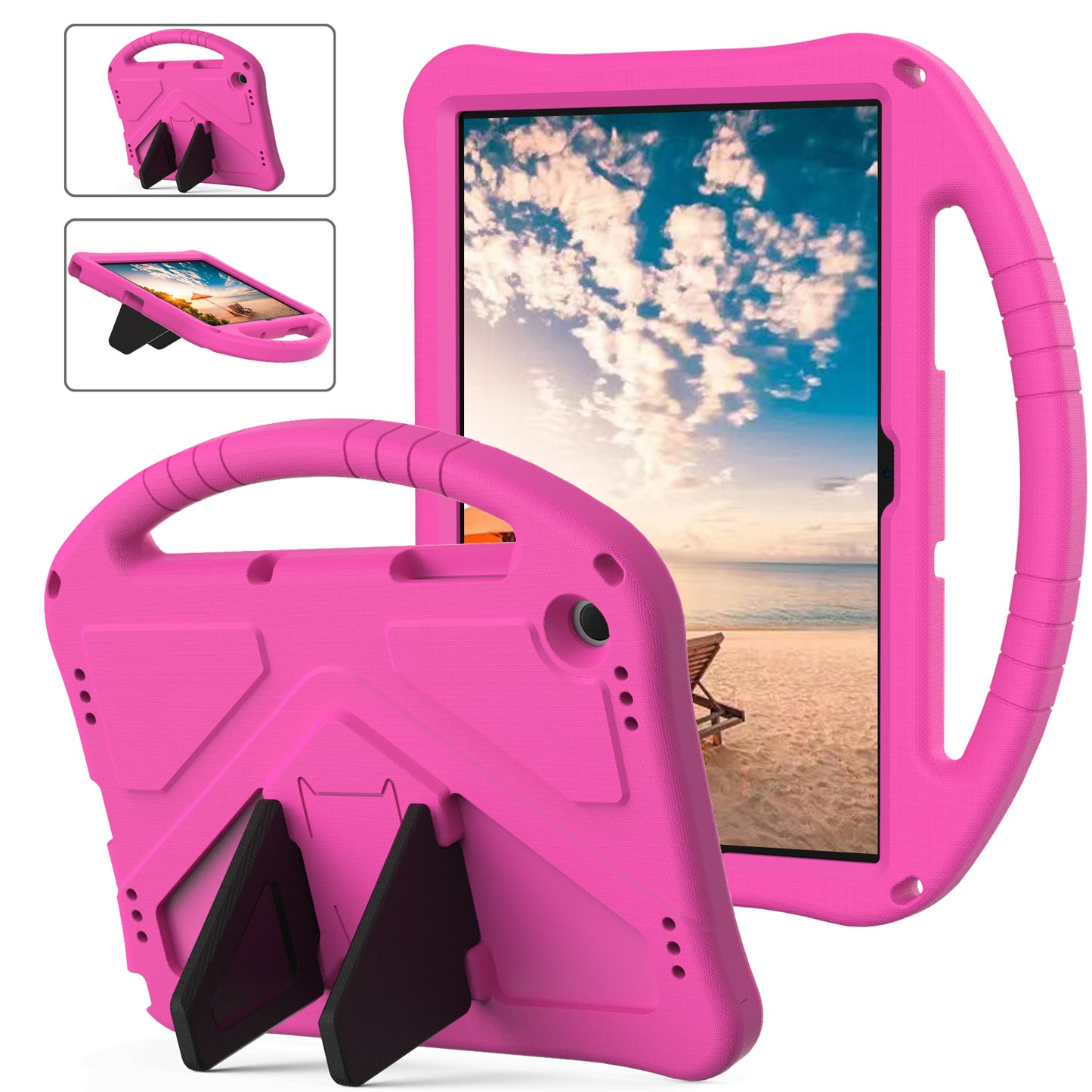 EVA Rugged Shockproof Cover for Samsung Galaxy Tab A9+ , Protective Handle Kickstand Tablet Case